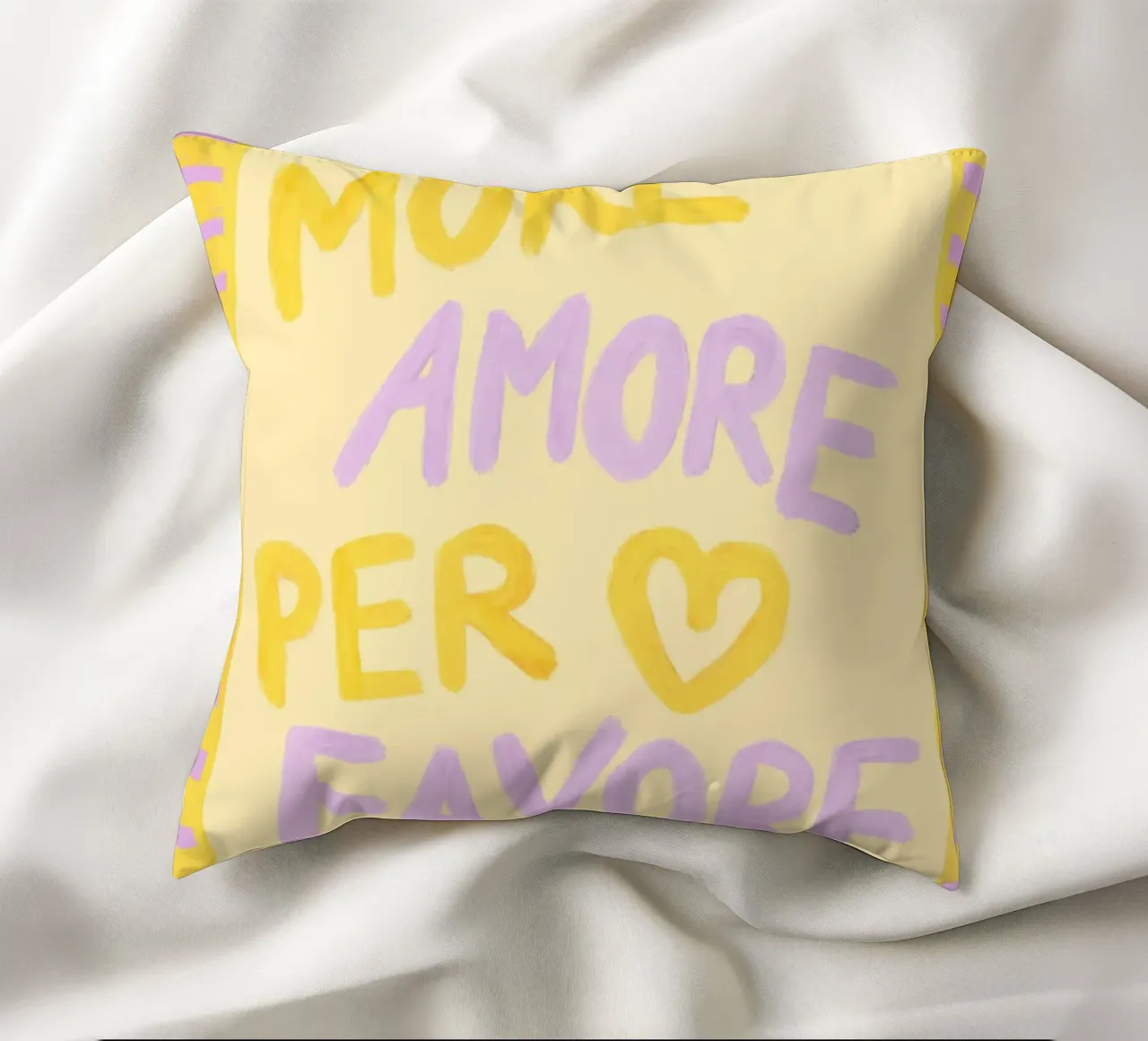 More Amore Per Favore II cuscino da Studio Dolci
