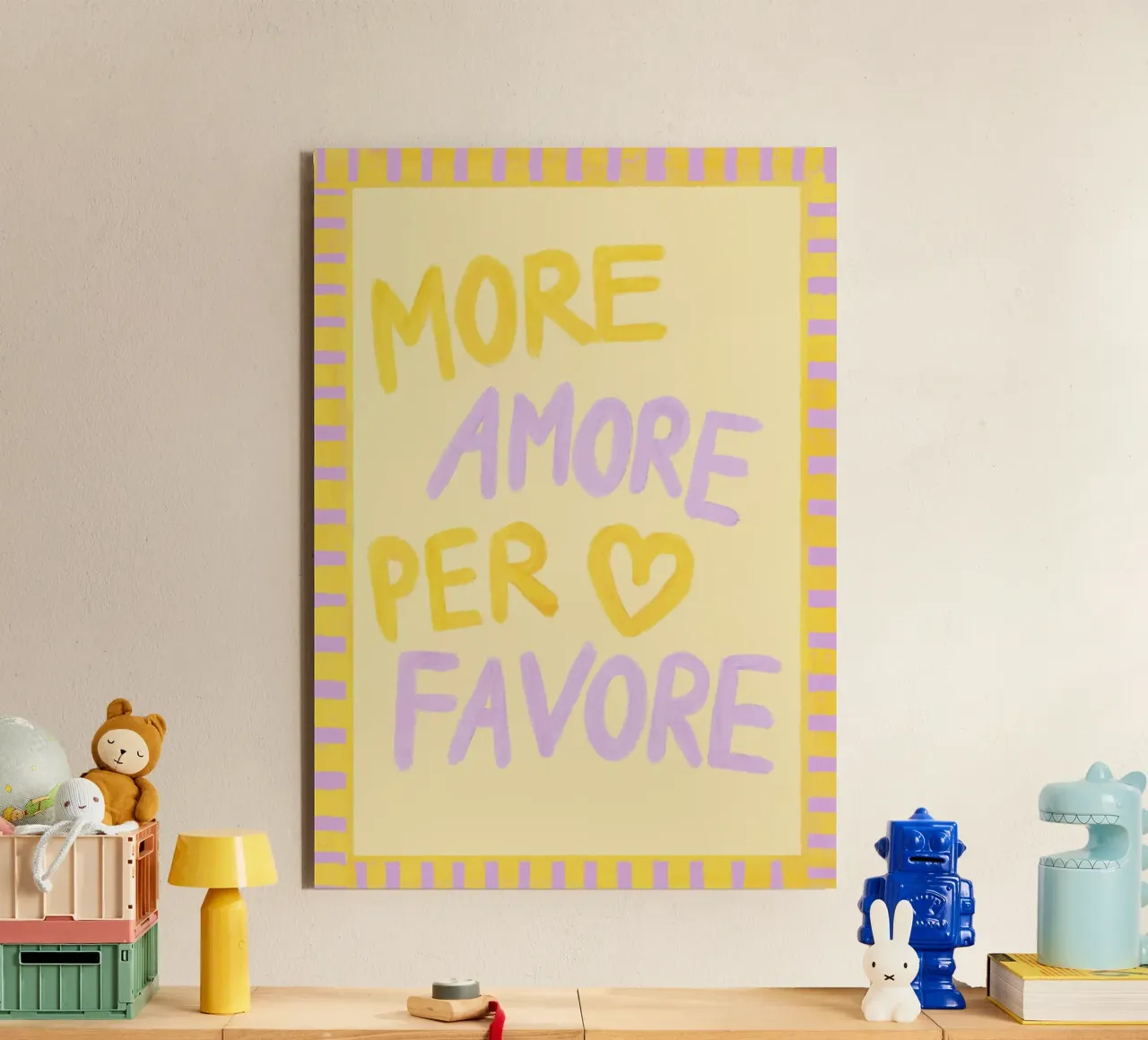 More Amore Per Favore II alluminio dibond da Studio Dolci