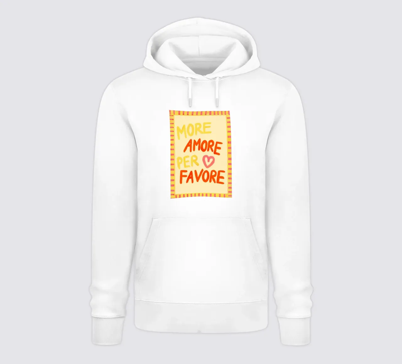 More Amore Per Favore III felpa con cappuccio da Studio Dolci