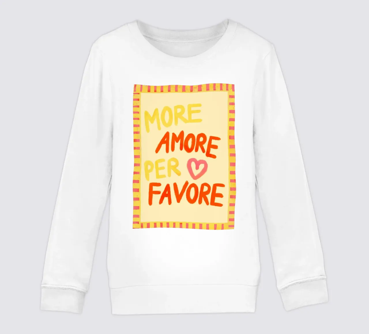 More Amore Per Favore III felpa bambino da Studio Dolci