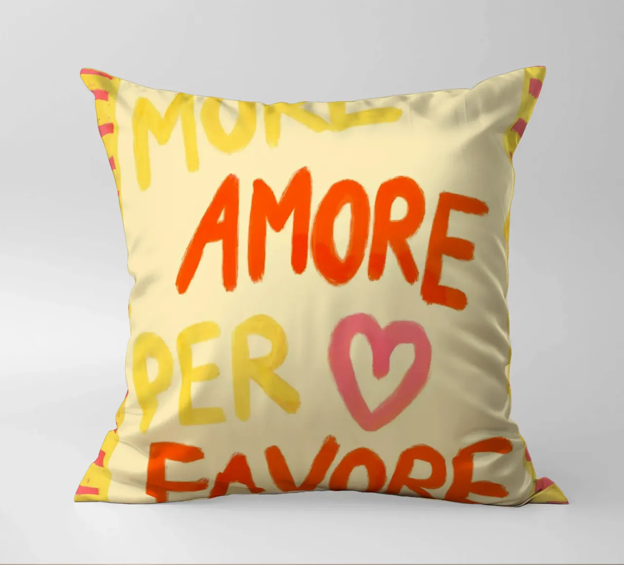 More Amore Per Favore III cuscino da Studio Dolci