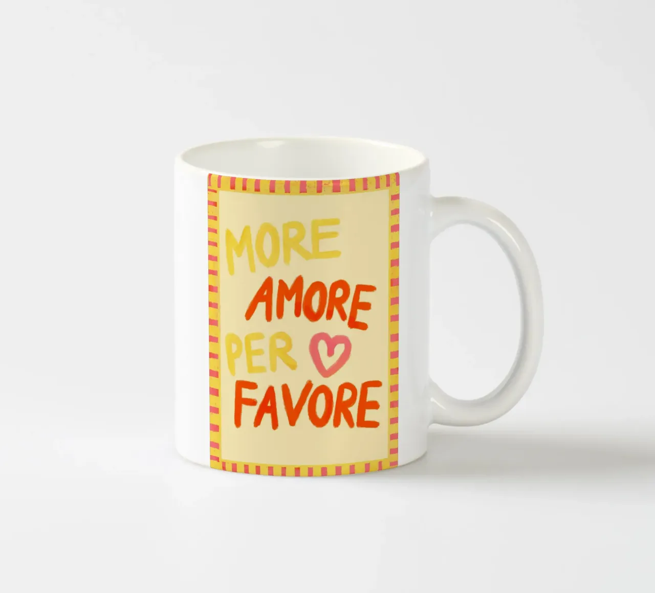 More Amore Per Favore III tazza in ceramica da Studio Dolci