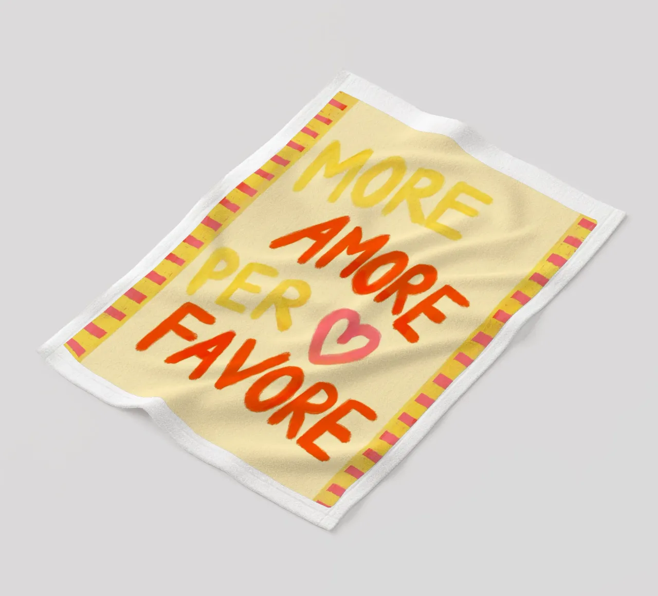 More Amore Per Favore III coperta in pile da Studio Dolci