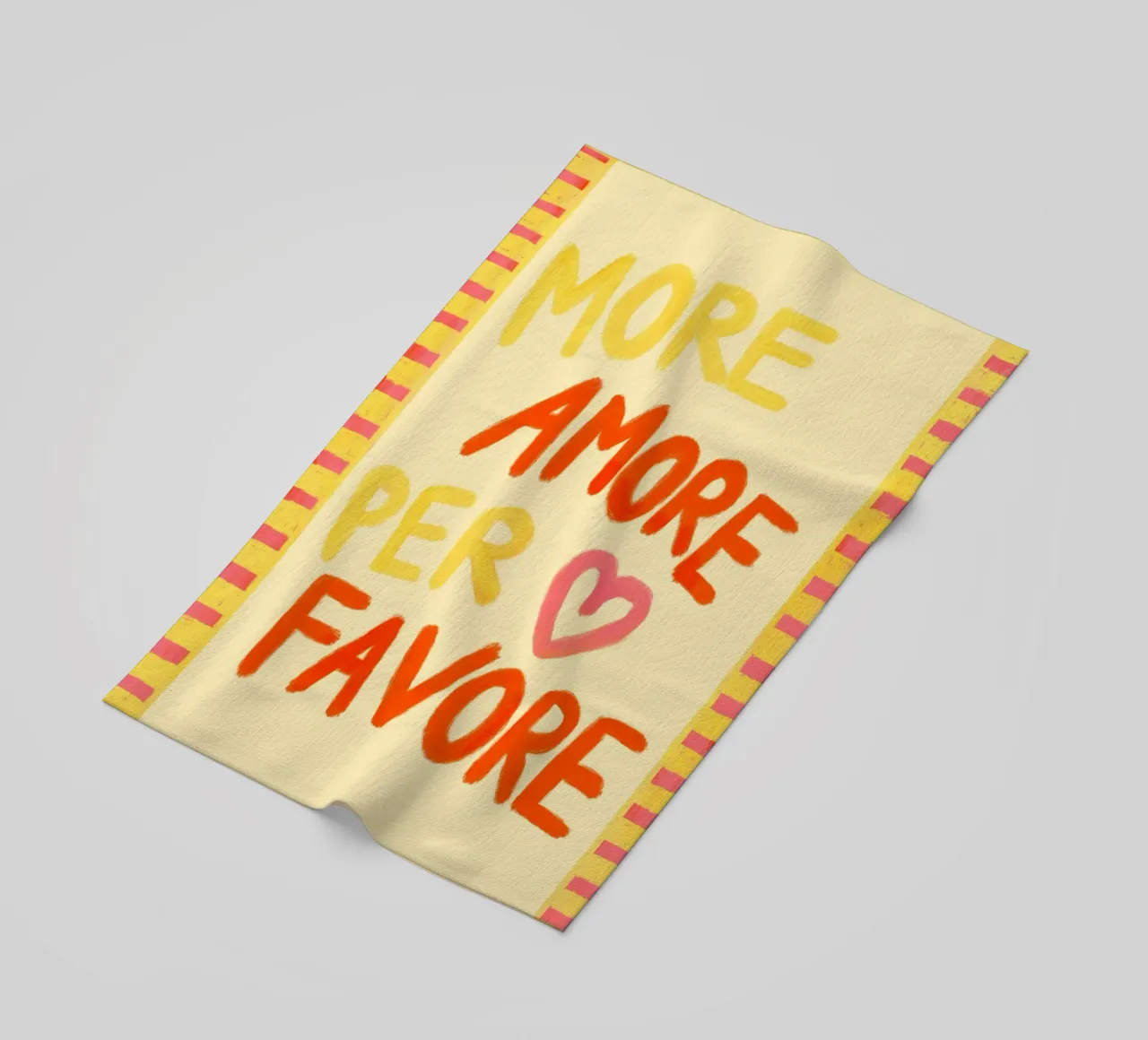 More Amore Per Favore III telo mare da Studio Dolci