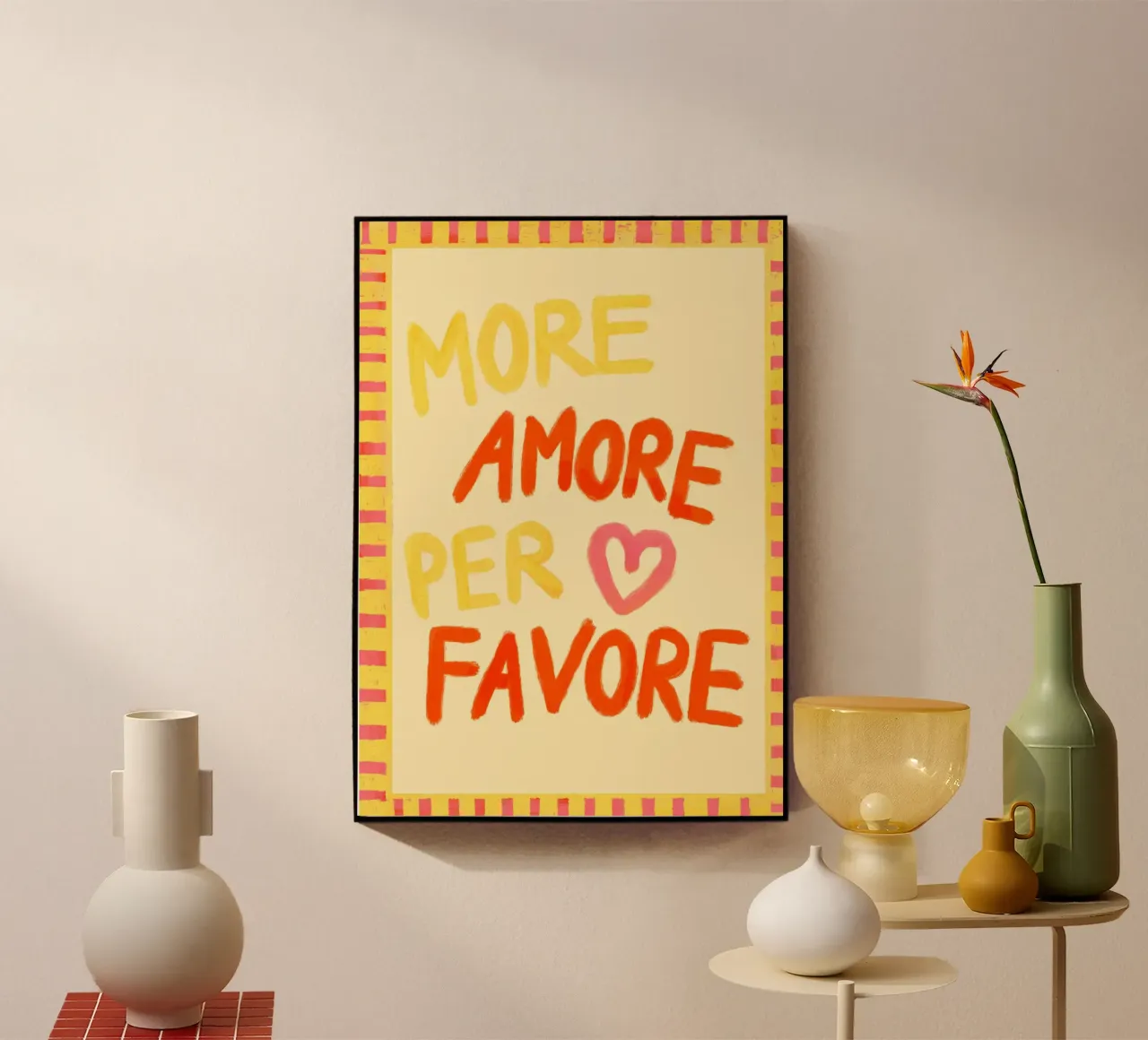 More Amore Per Favore III plexiglass da Studio Dolci