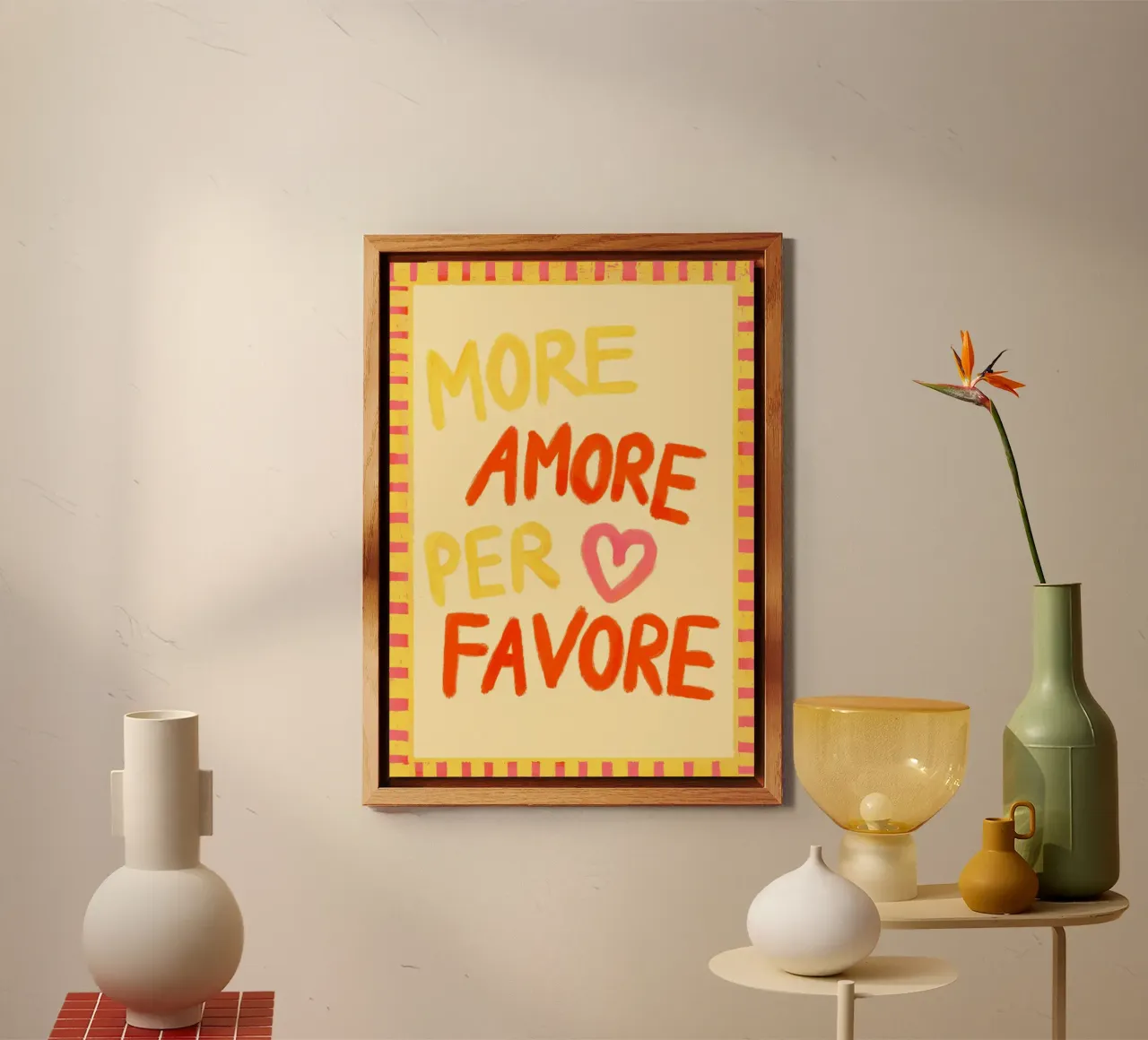 More Amore Per Favore III alluminio dibond da Studio Dolci