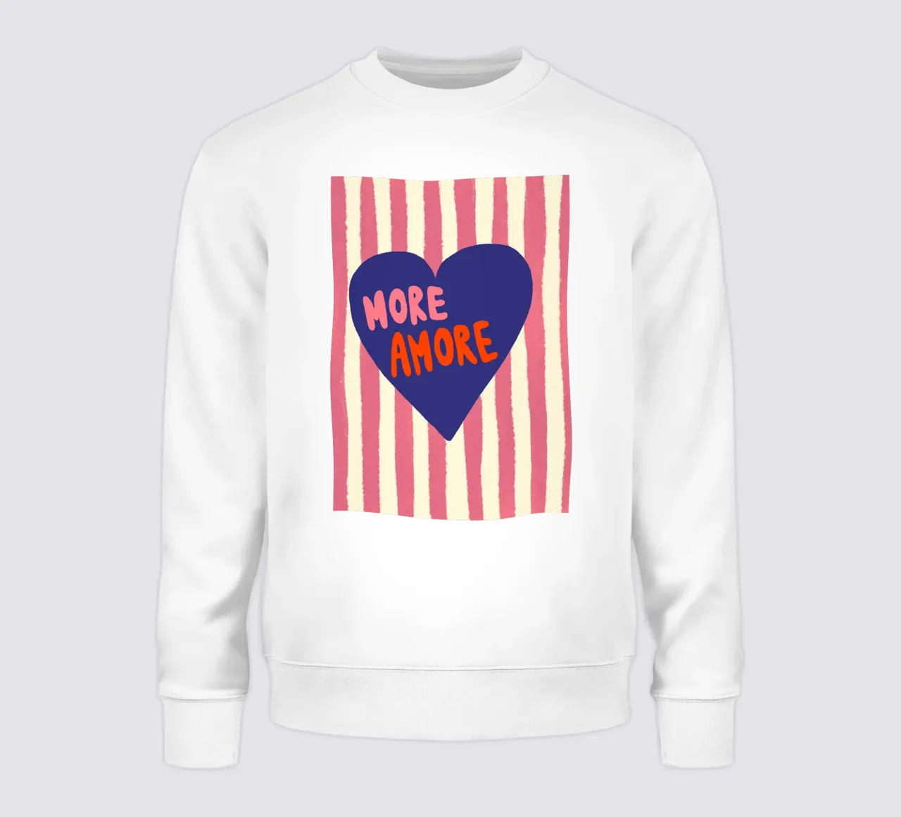More Amore Pink Blau felpa da Studio Dolci