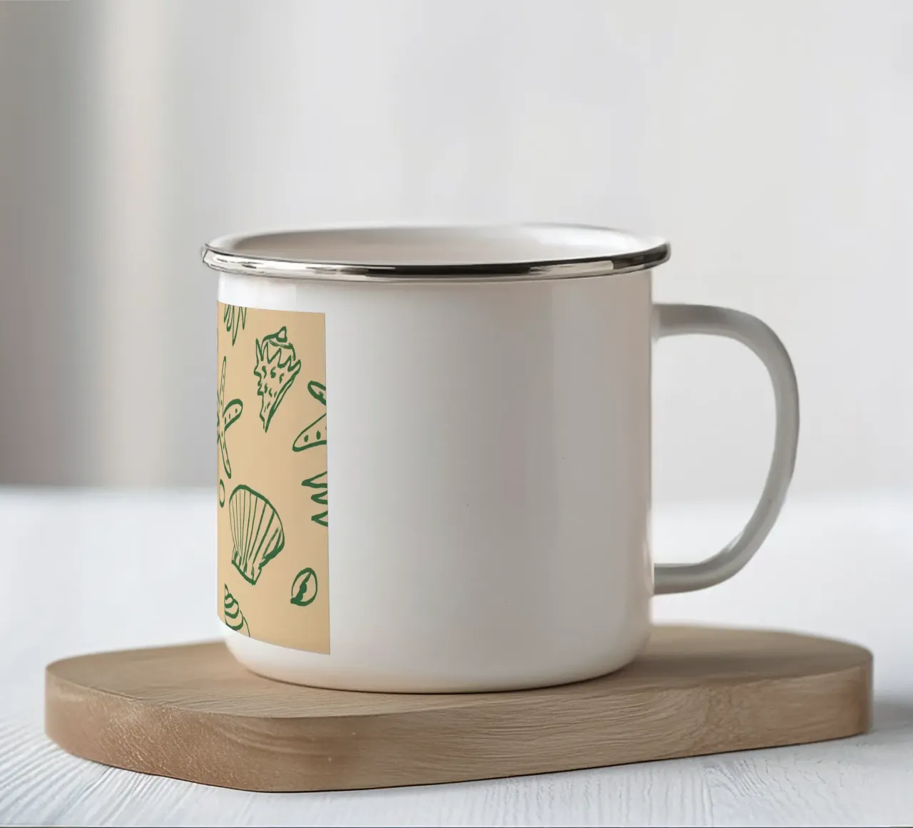 Muscheln tazza in smalto da Studio Dolci