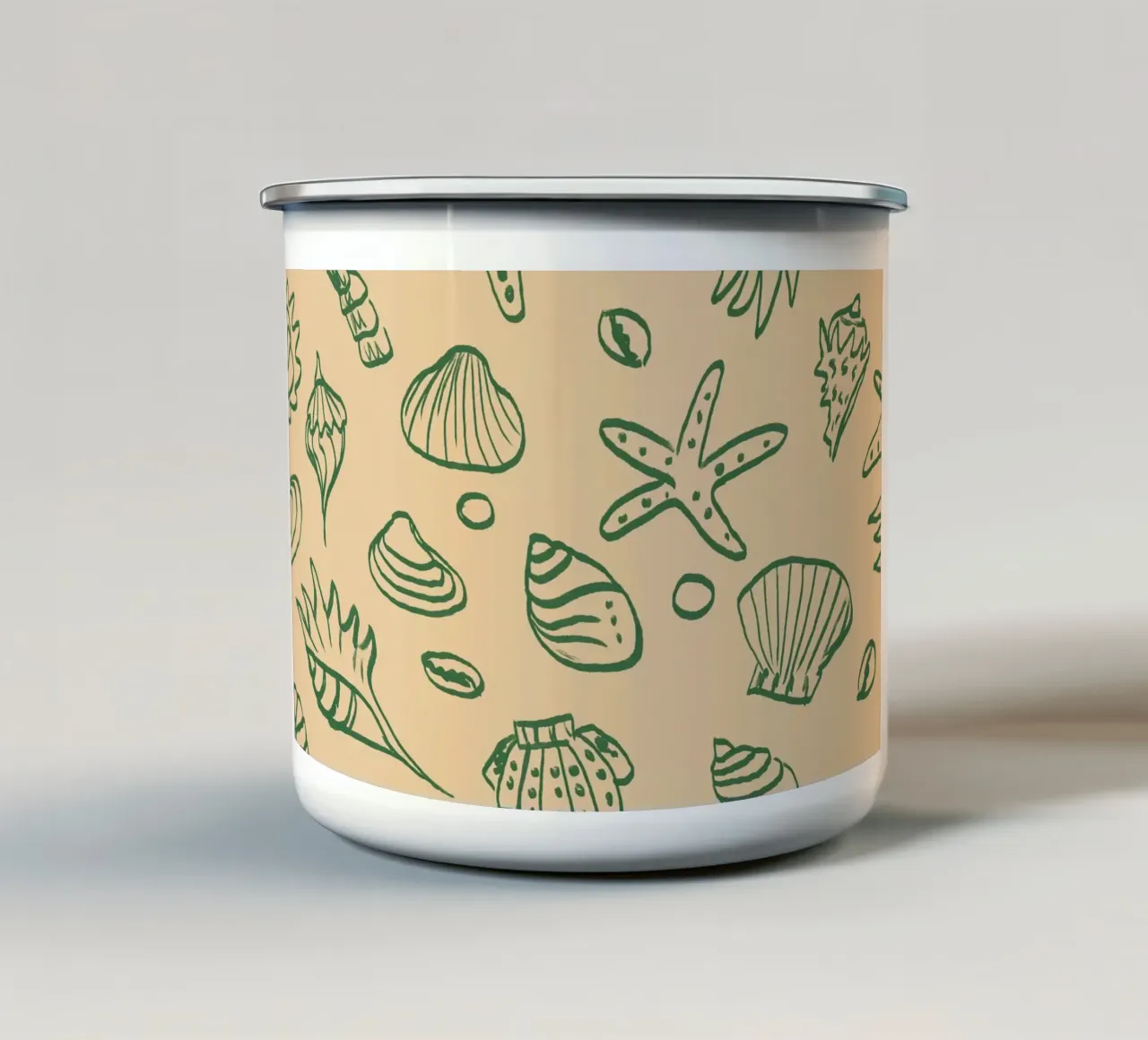 Muscheln tazza in smalto da Studio Dolci