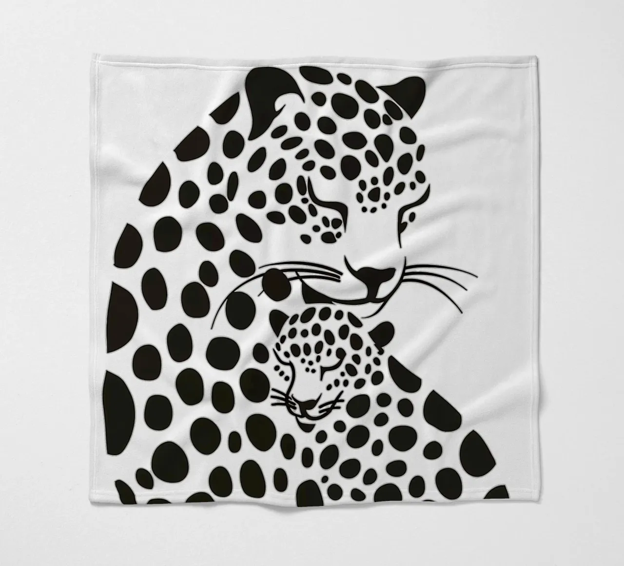 Madre leopardo con bambino coperta in pile da Autofocus
