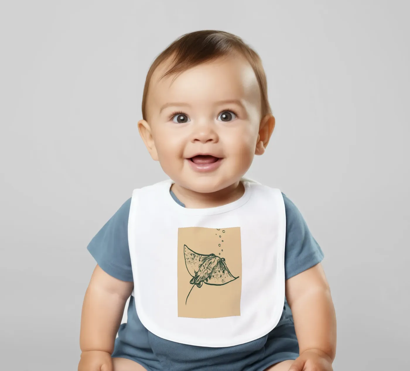 Rochen baby slabbetje van Studio Dolci