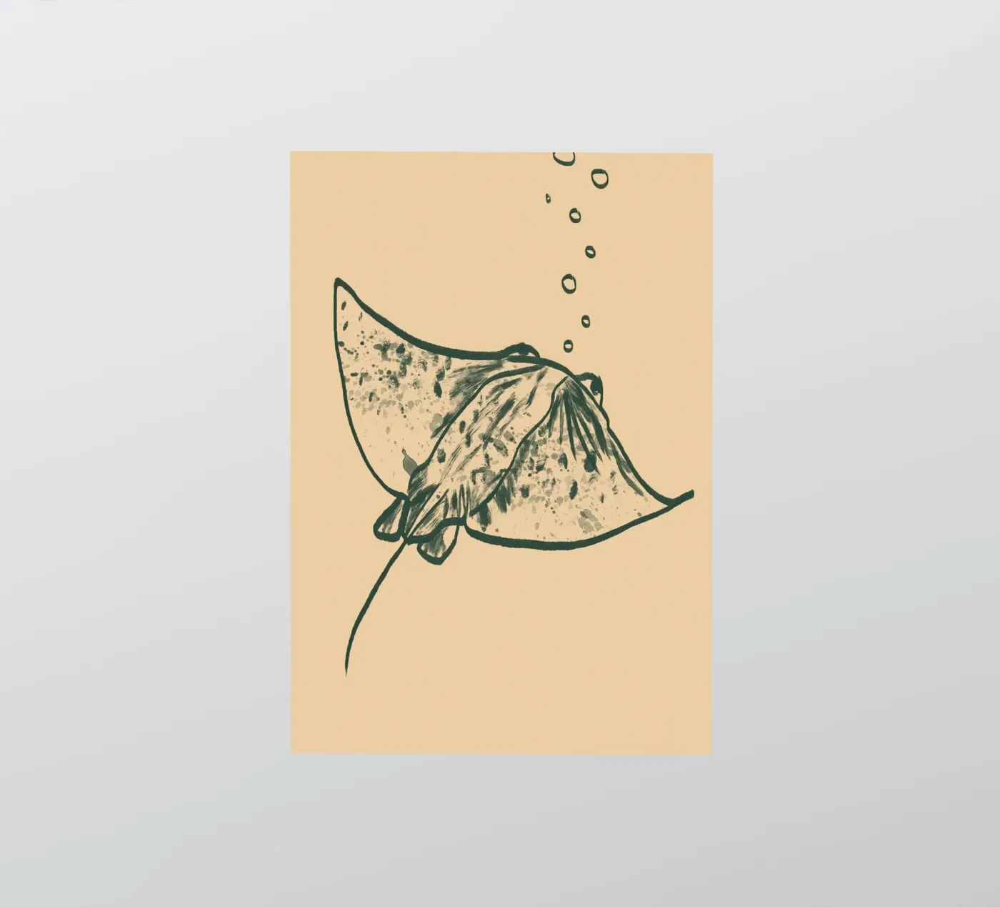 Rochen sticker van Studio Dolci