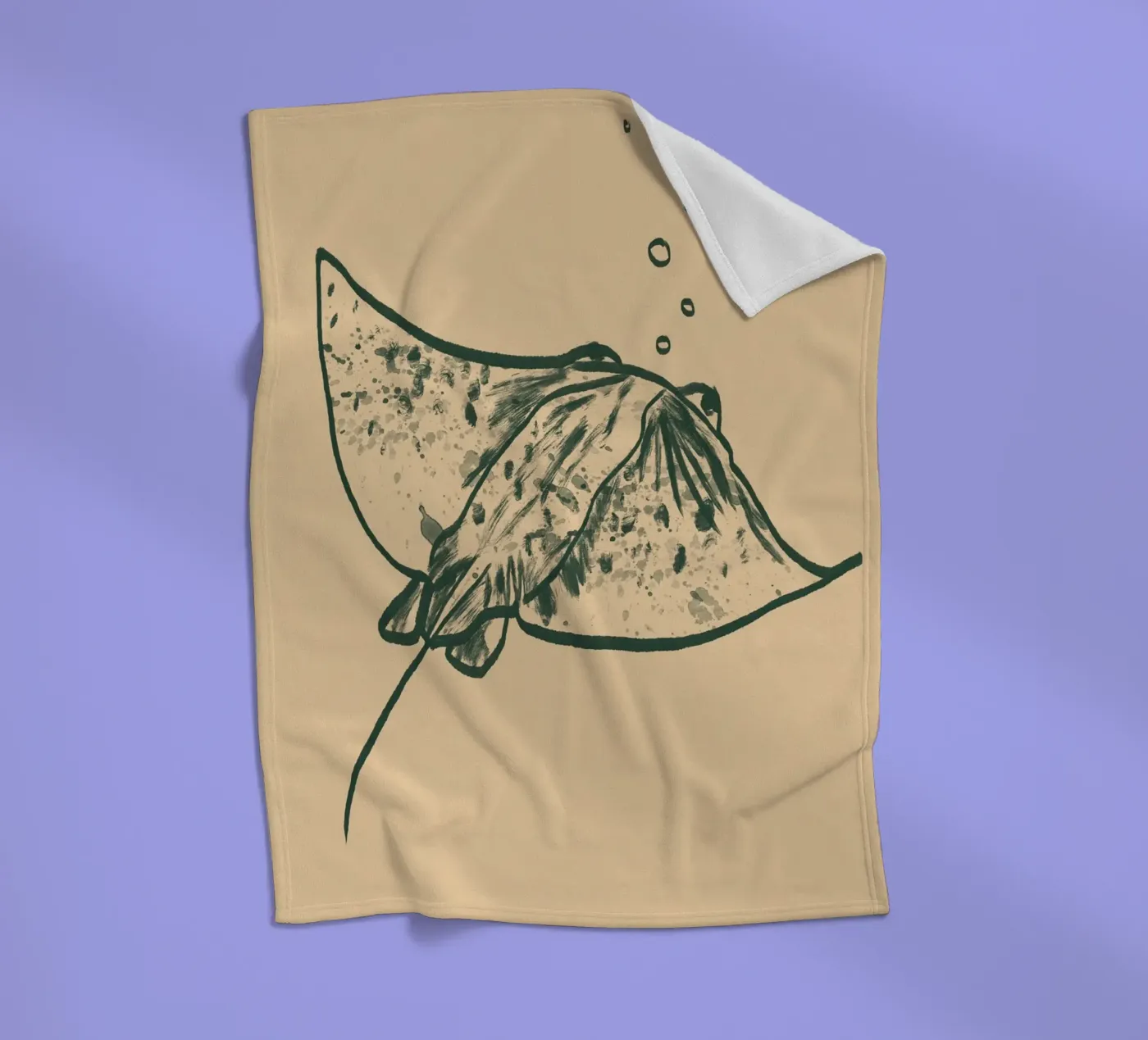 Rochen Fleecedecke von Studio Dolci