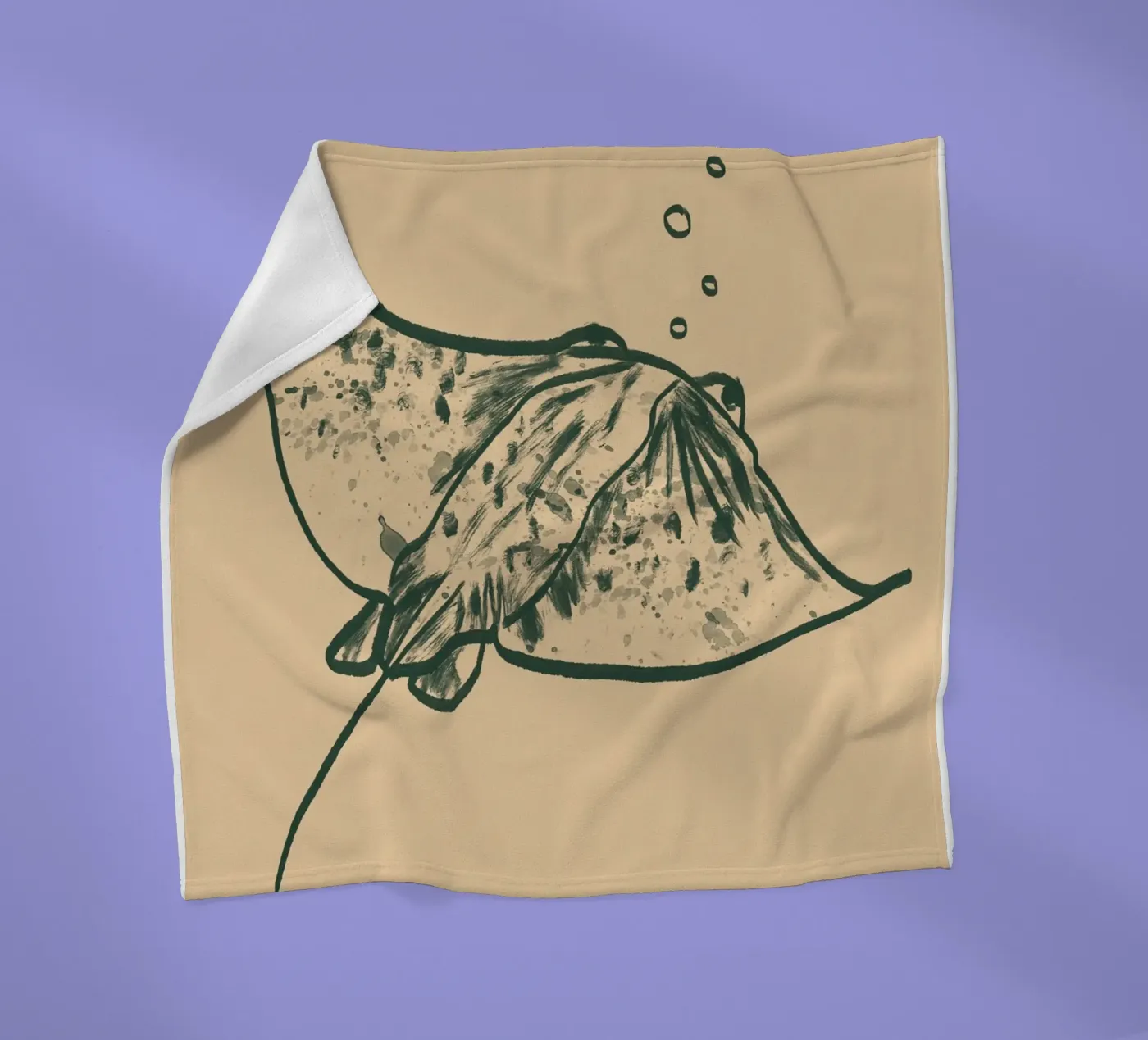 Rochen Fleecedecke von Studio Dolci