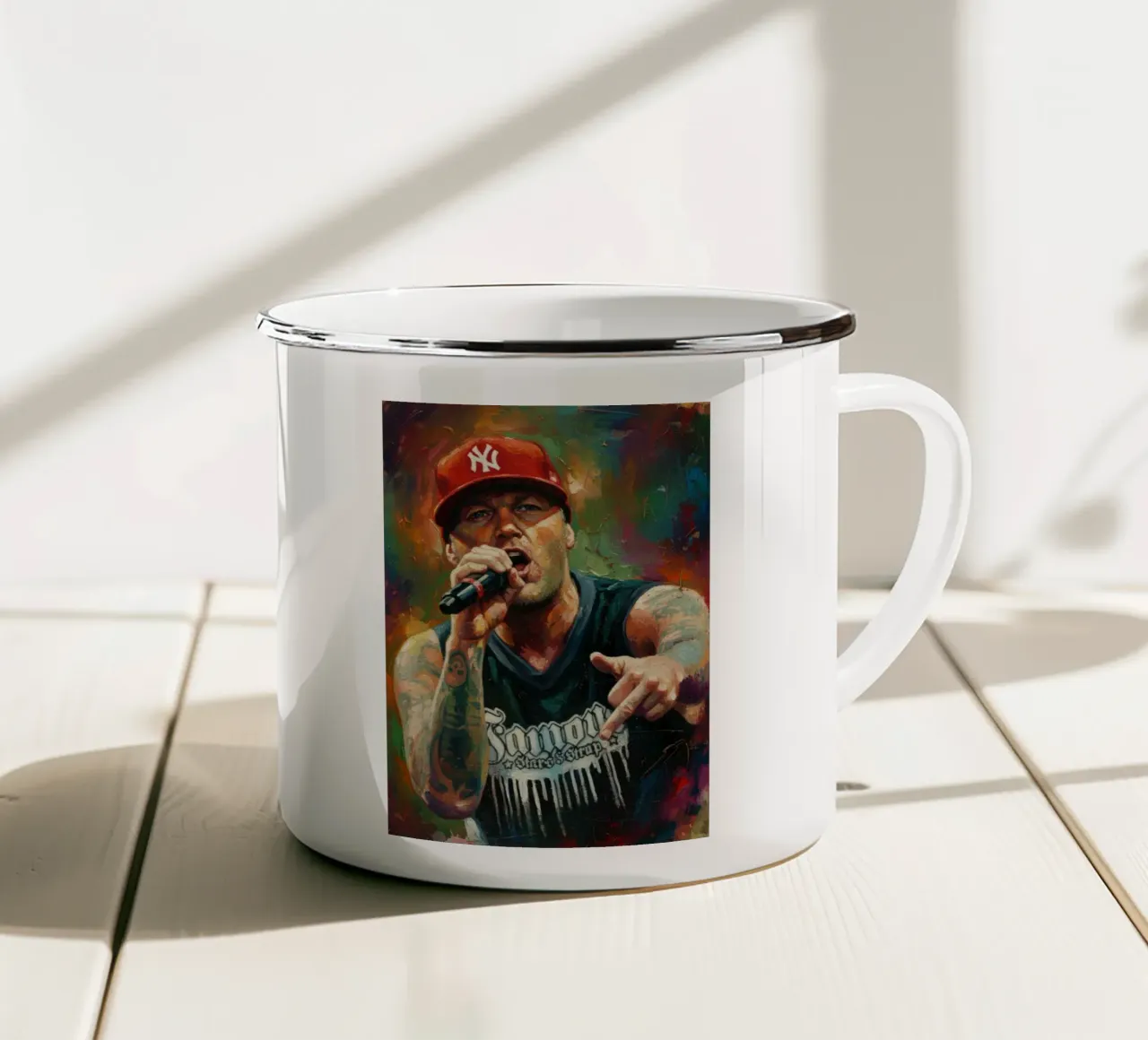 Fred Durst Limb Bizkit tazza in smalto da Lembayung art