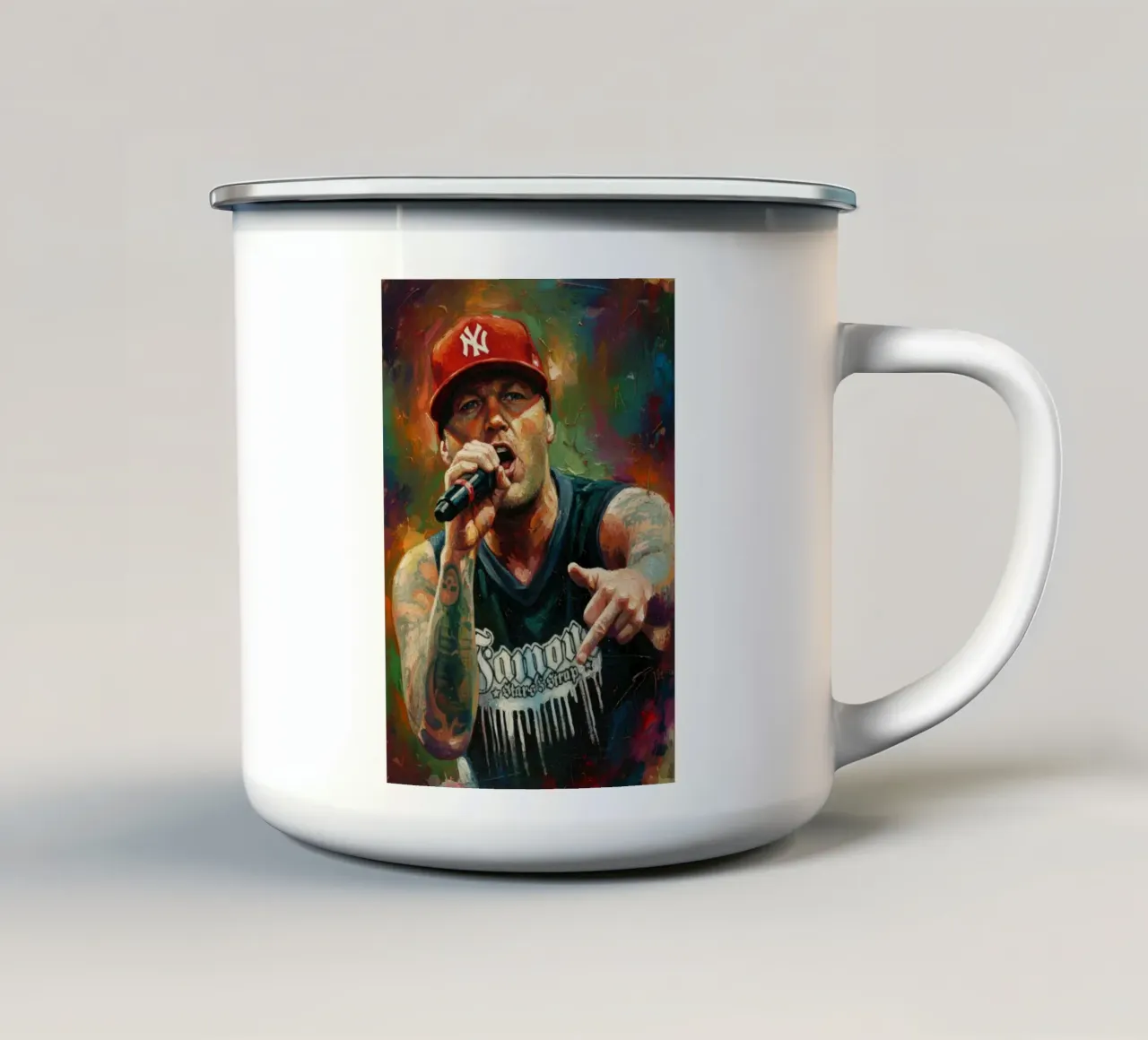 Fred Durst Limb Bizkit tazza in smalto da Lembayung art