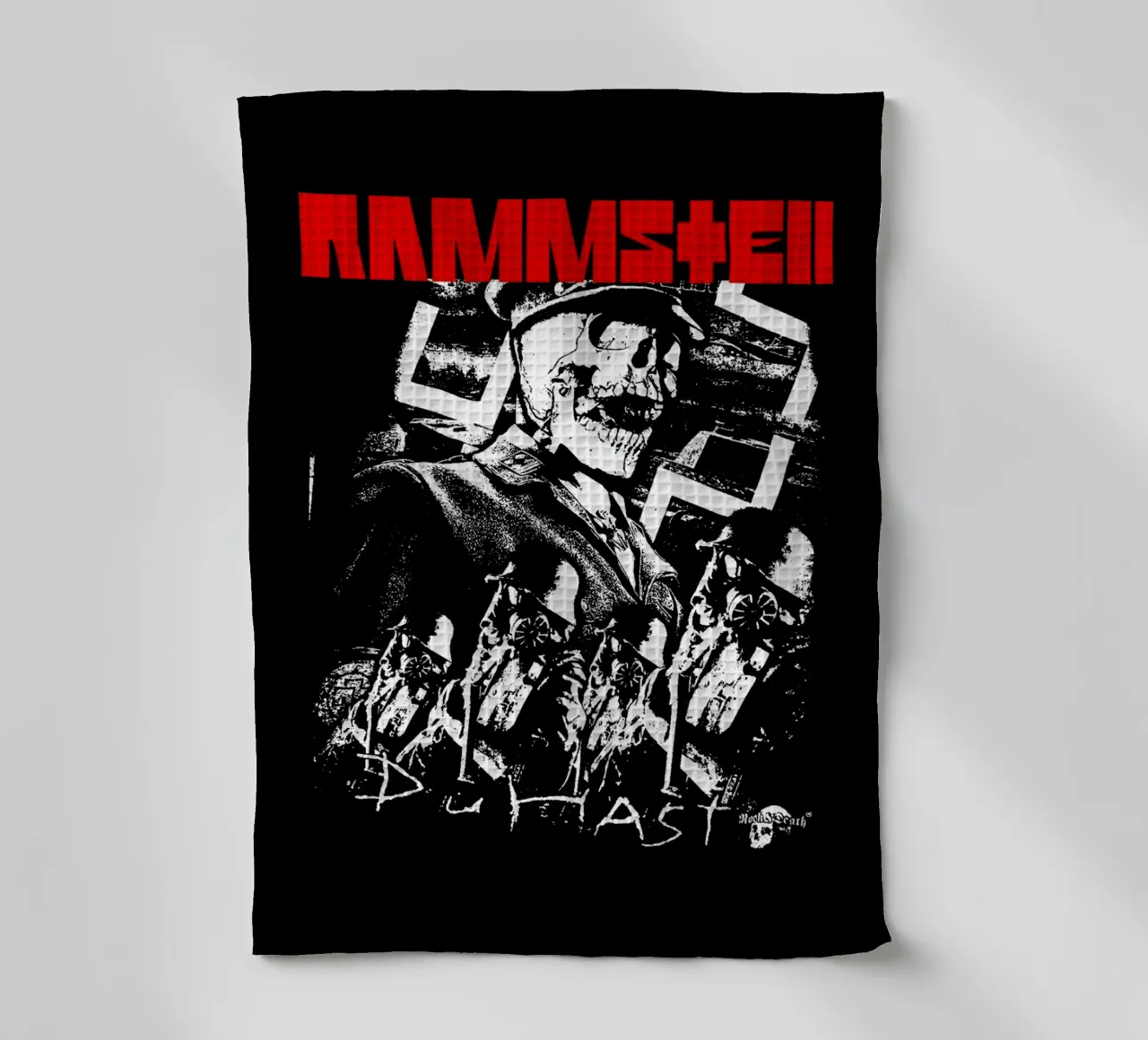 Skull Metal - Rammstein Groupe de rock torchon de eliouxence