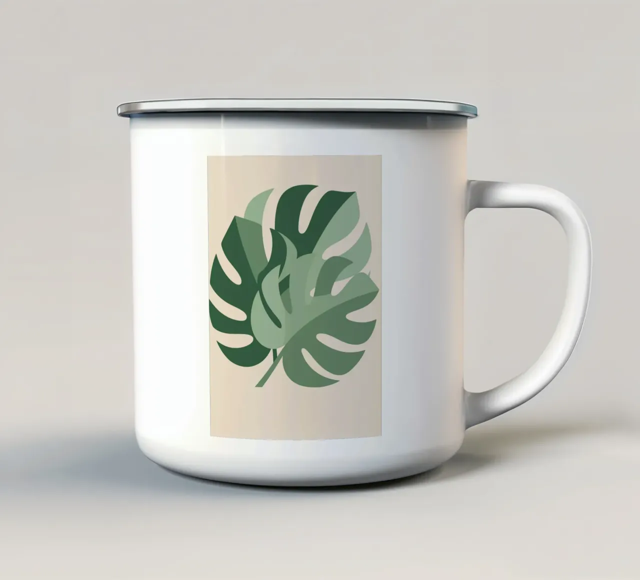 flower green tazza in smalto da LisaArtes