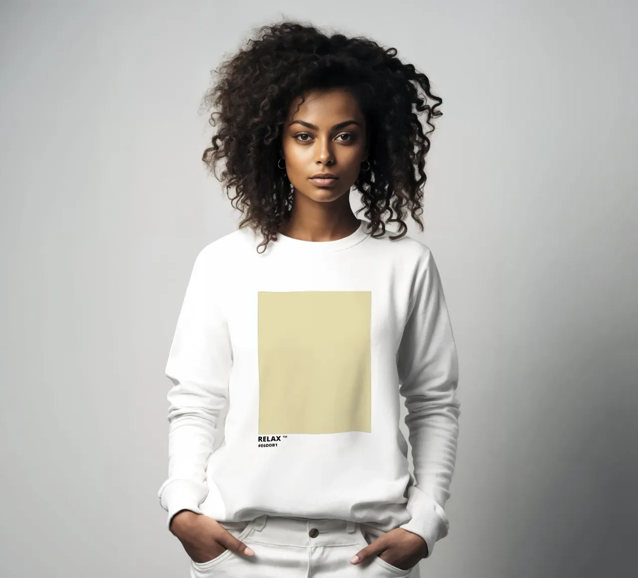 Relax Yellow Pantone Color felpa da Magnific