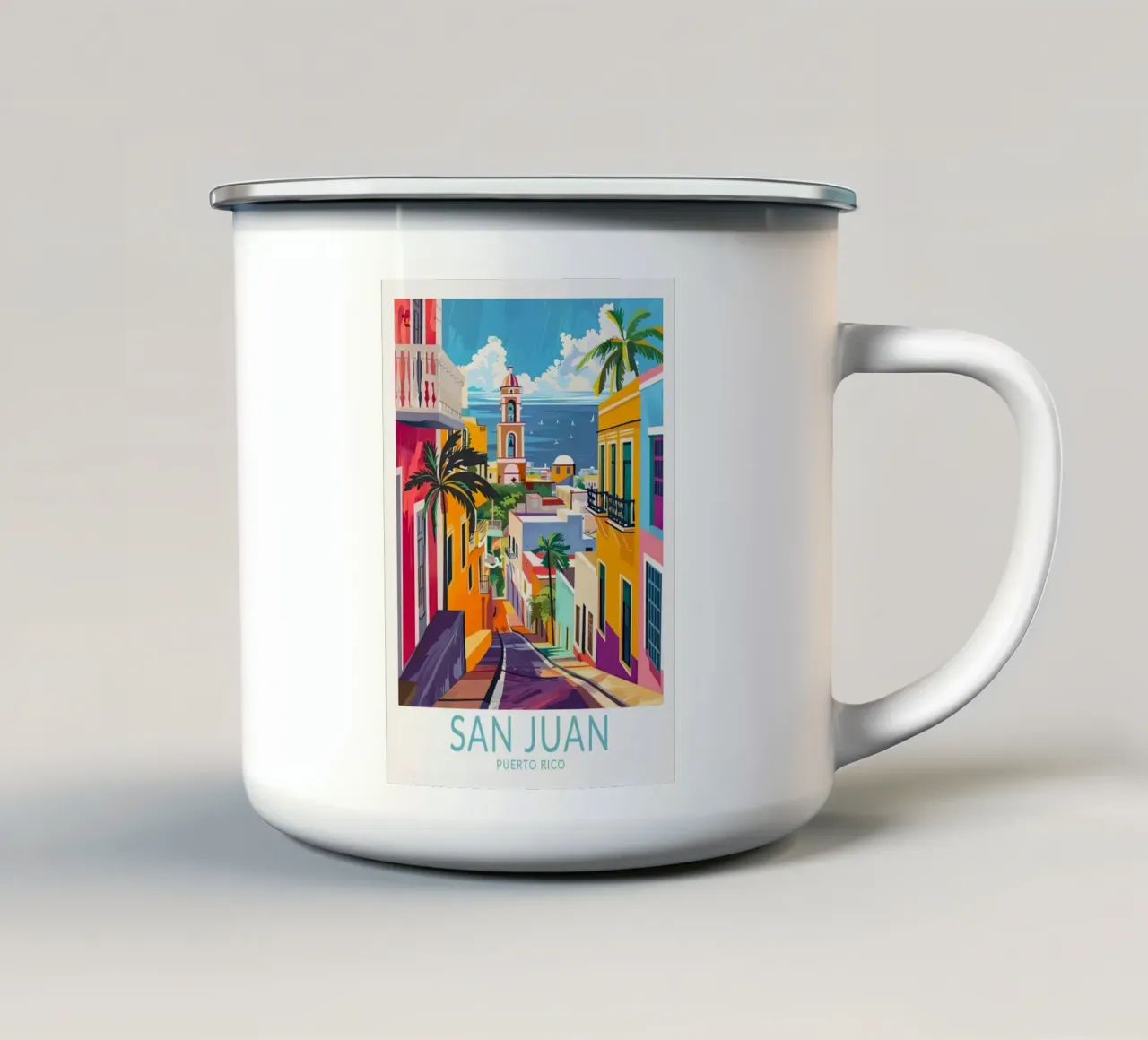 Viaggio San Juan Porto Rico tazza in smalto da janna shop