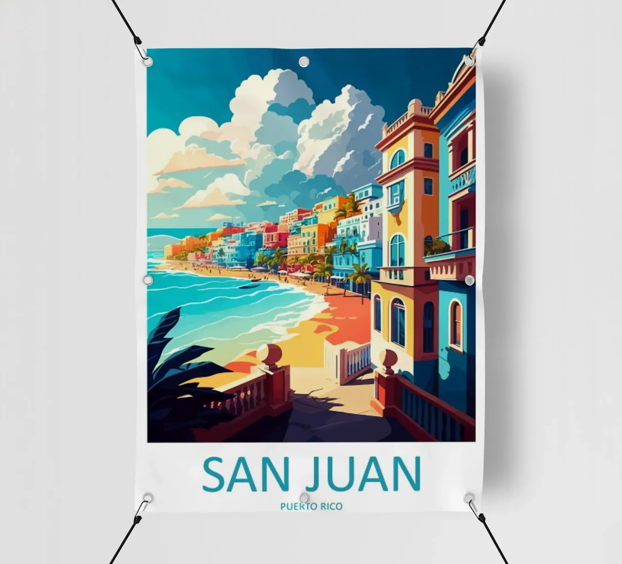 Viaggio a San Juan telo in pvc da janna shop