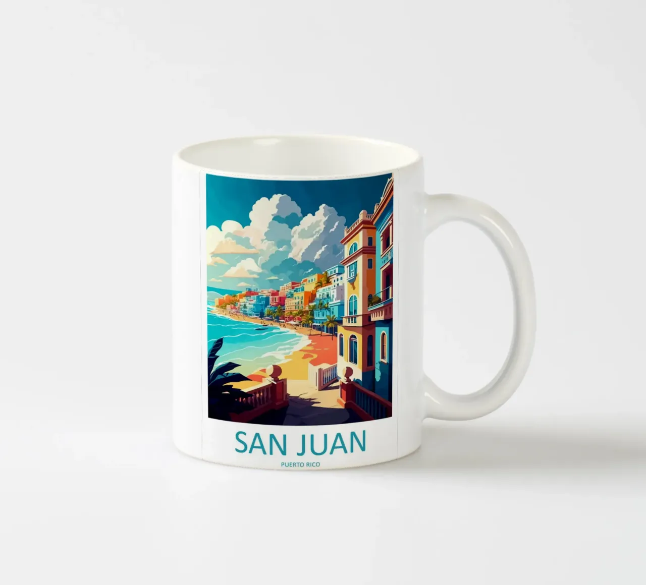 Viaggio a San Juan tazza in ceramica da janna shop