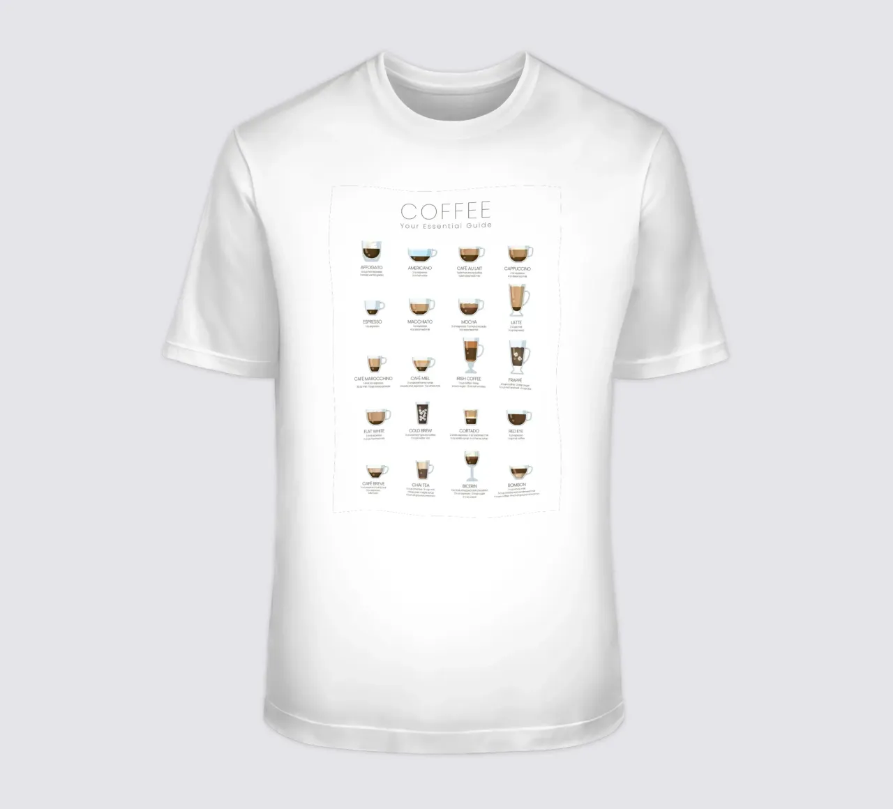 Tipi di caffè State Media Vision t-shirt da janna shop