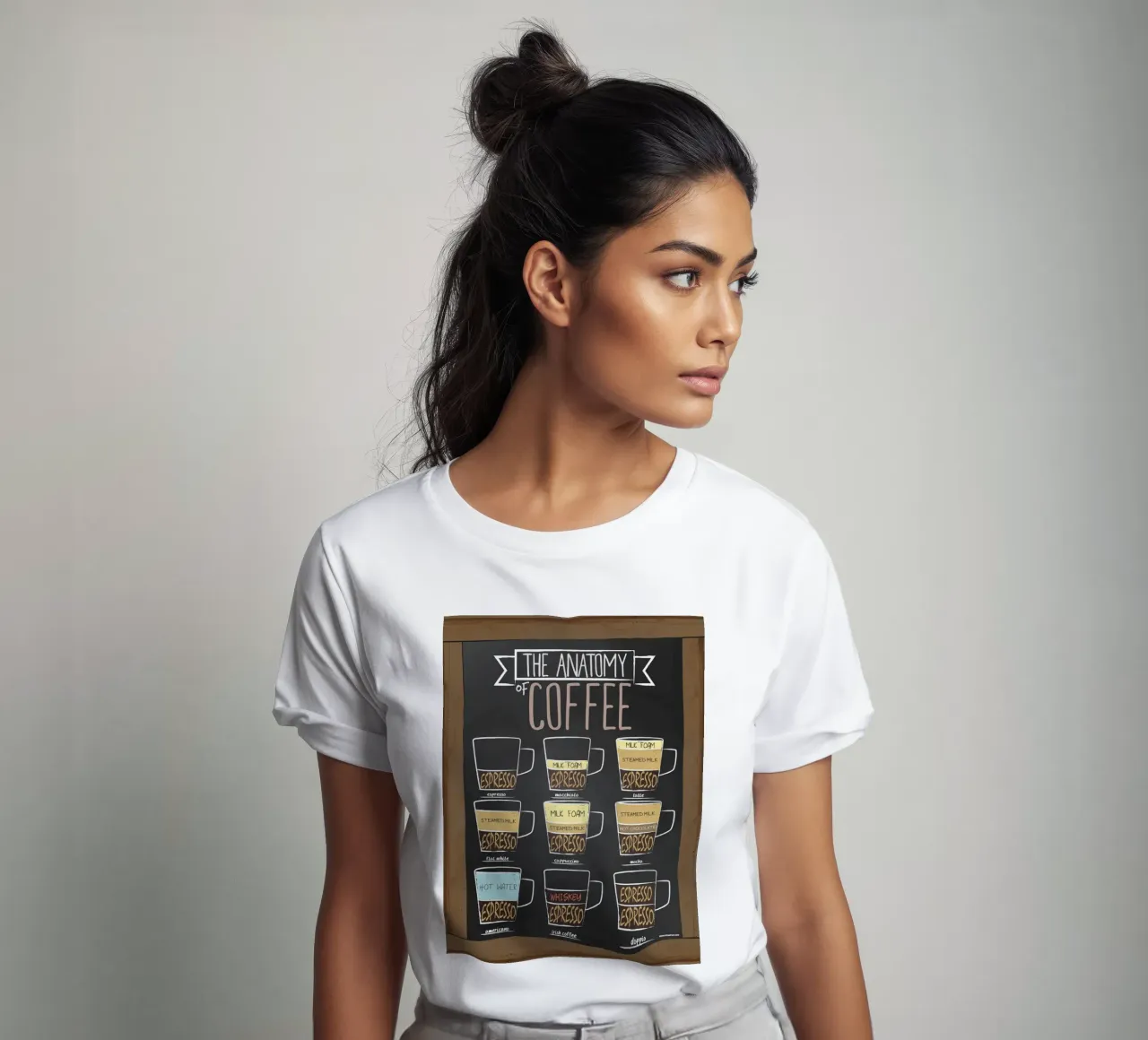 L'anatomia del caffè t-shirt da janna shop