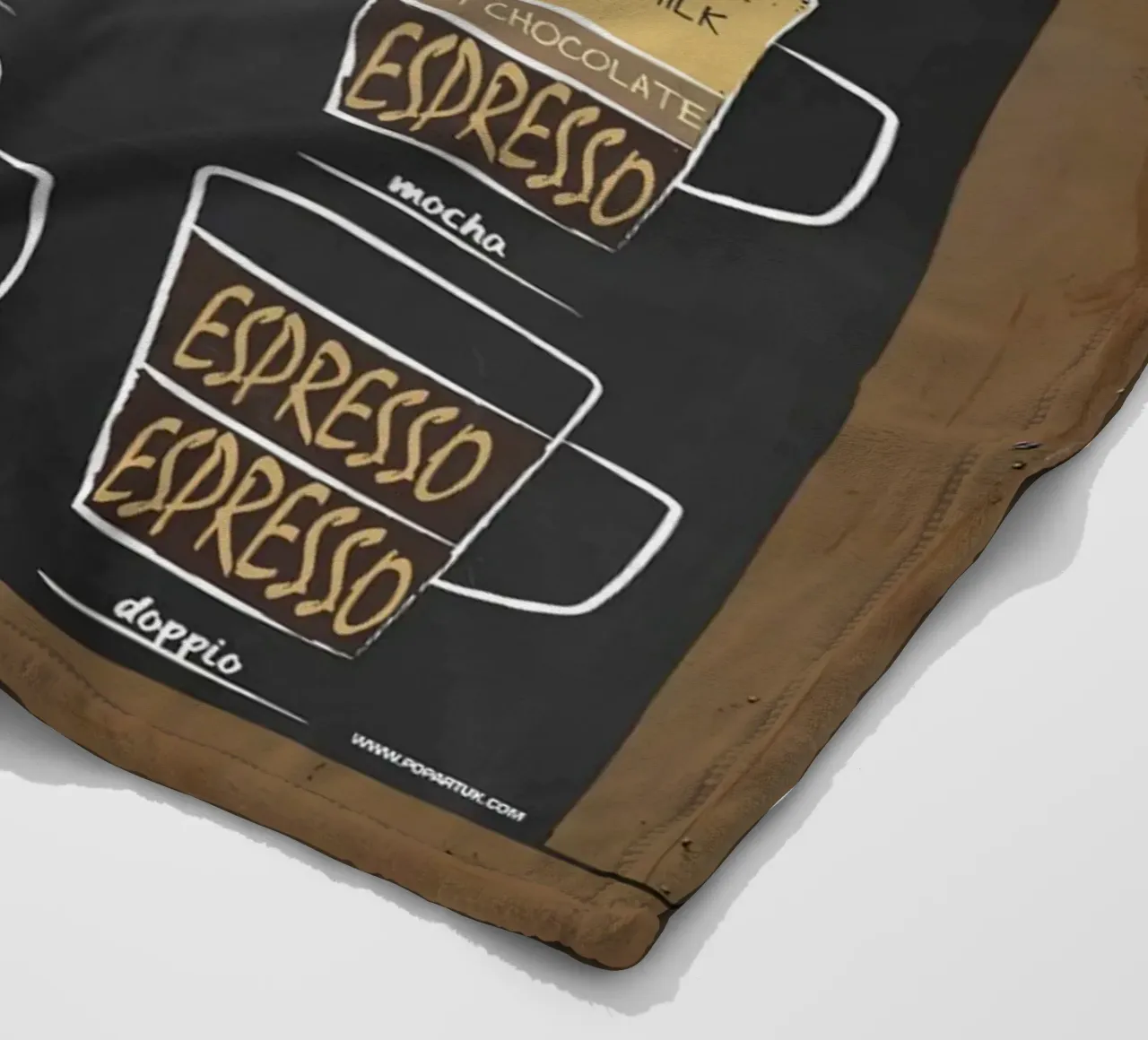 L'anatomia del caffè coperta in pile da janna shop