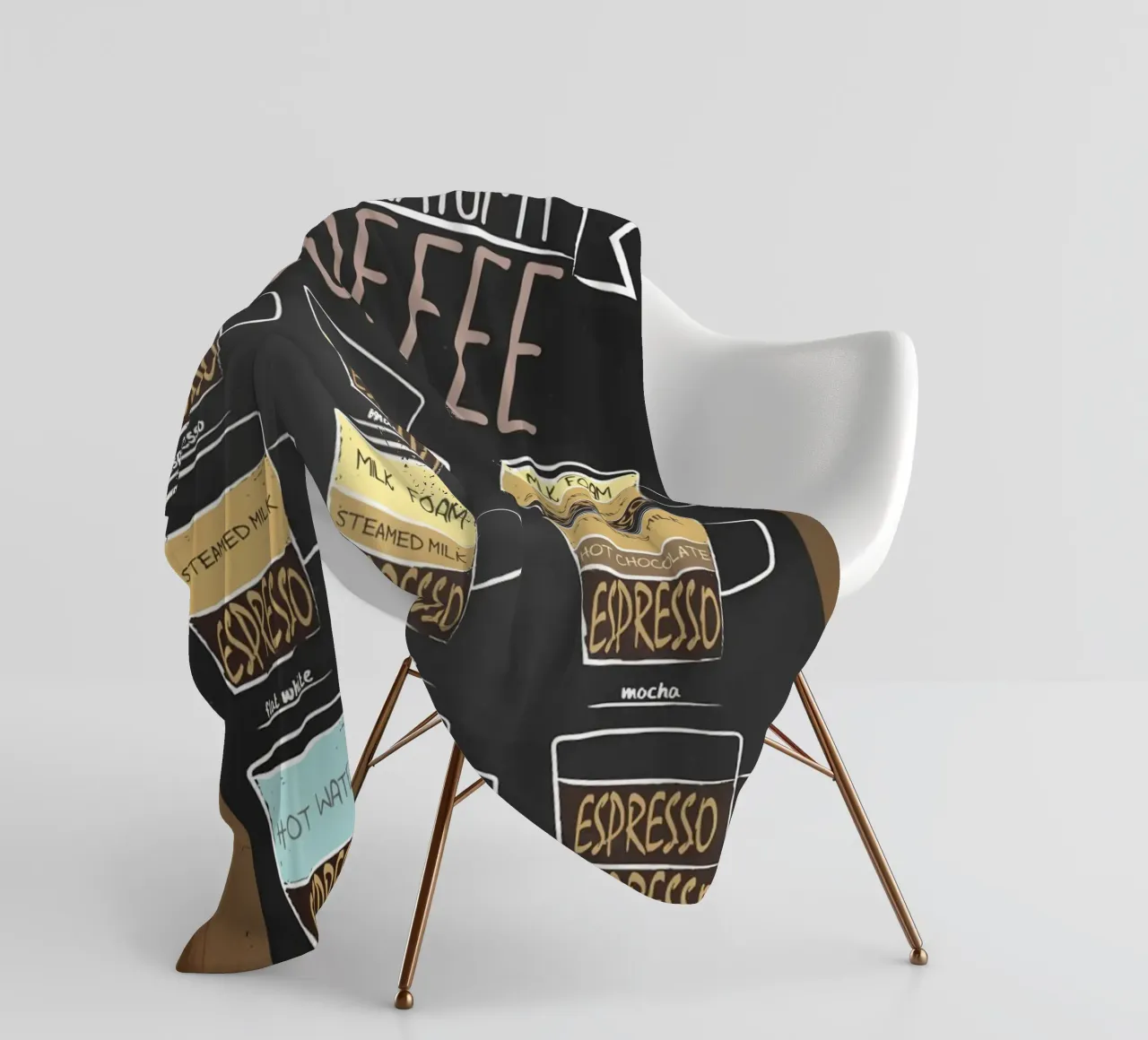 L'anatomia del caffè coperta in pile da janna shop
