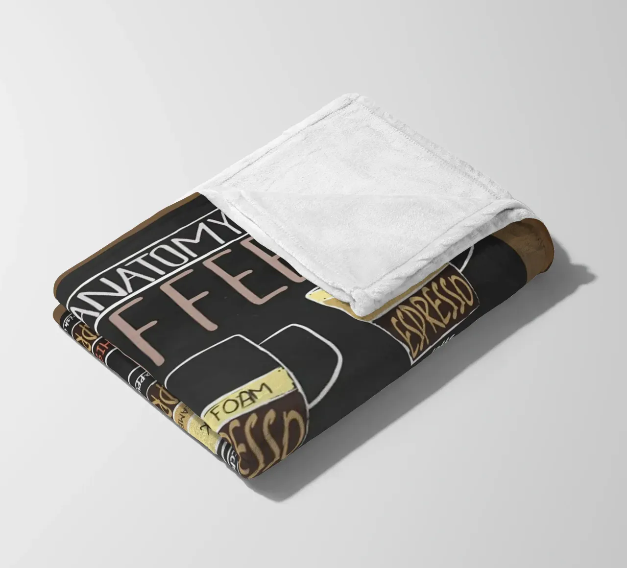 L'anatomia del caffè coperta in pile da janna shop