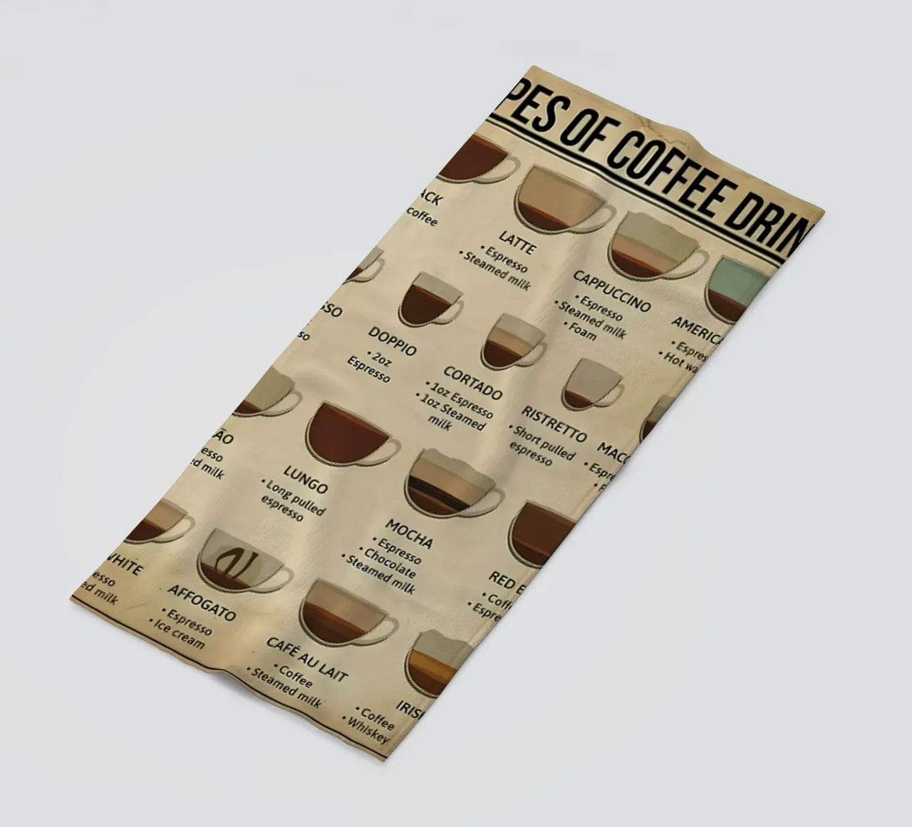 L'anatomia del caffè telo mare da janna shop