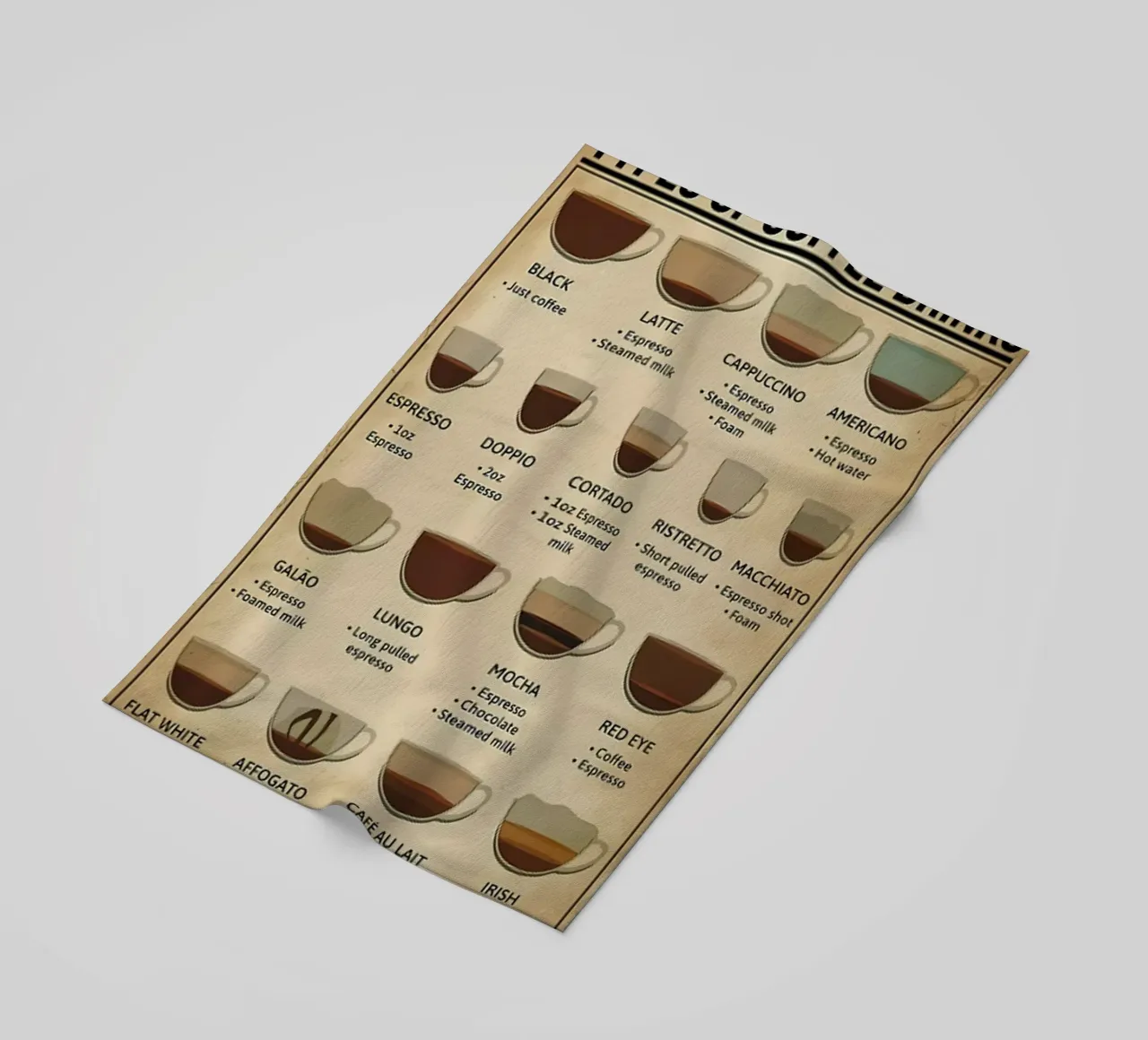 L'anatomia del caffè telo mare da janna shop
