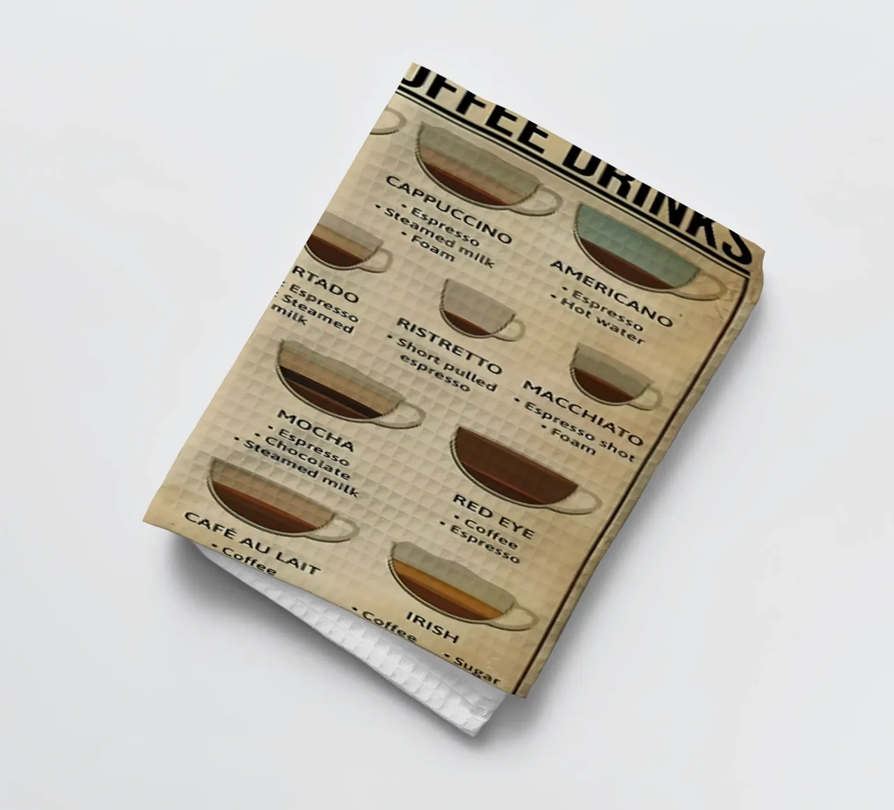 L'anatomia del caffè canovaccio da cucina da janna shop
