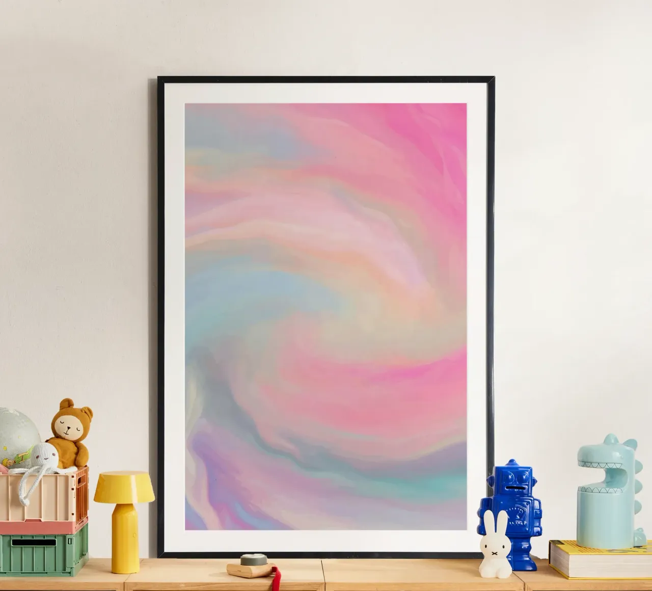 curve gradient color poster da beney