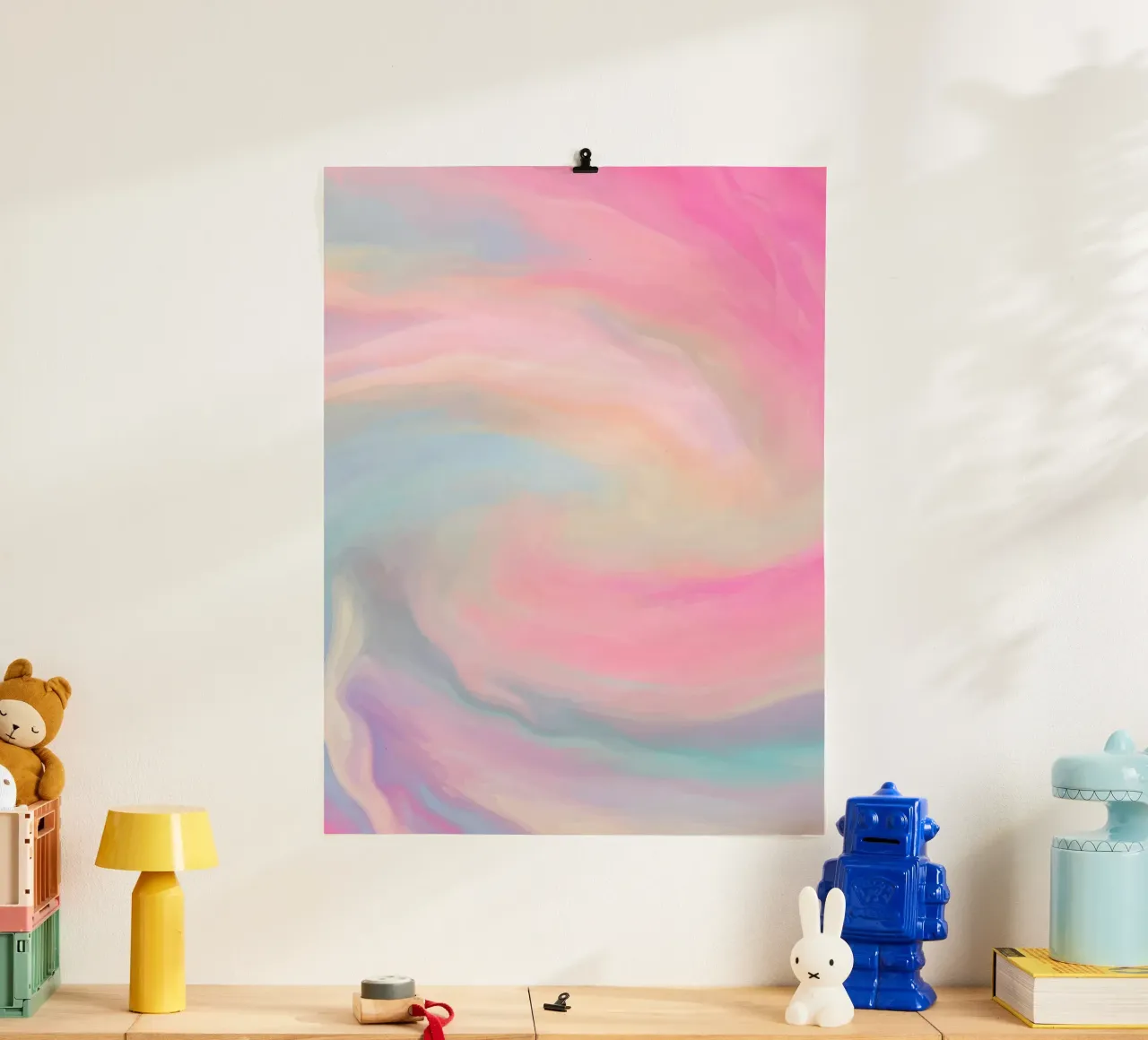 curve gradient color poster da beney