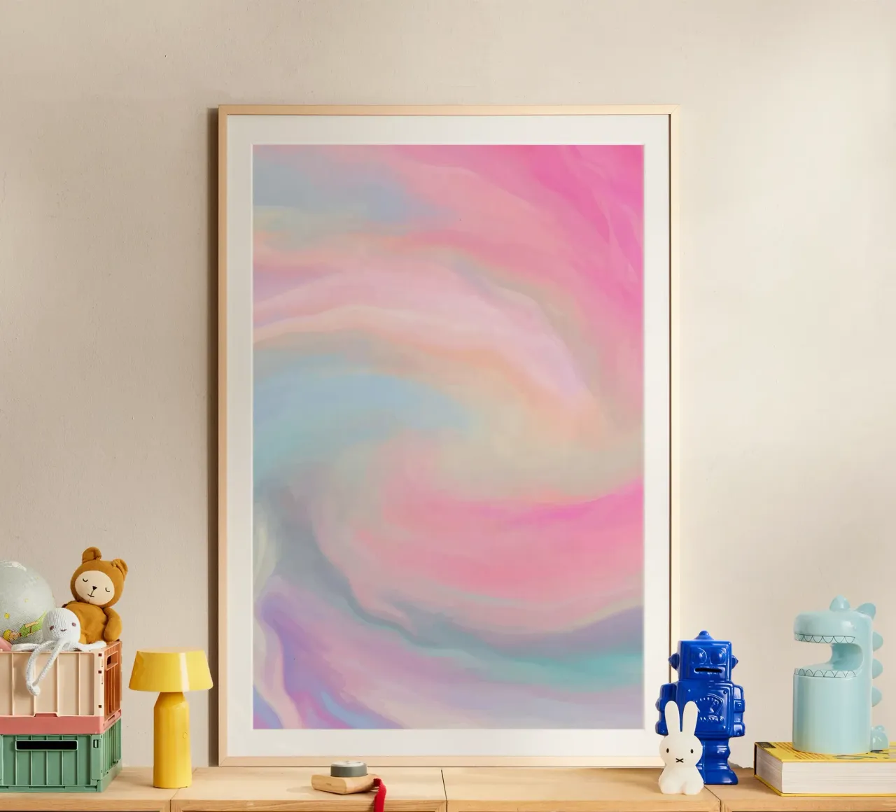 curve gradient color poster da beney