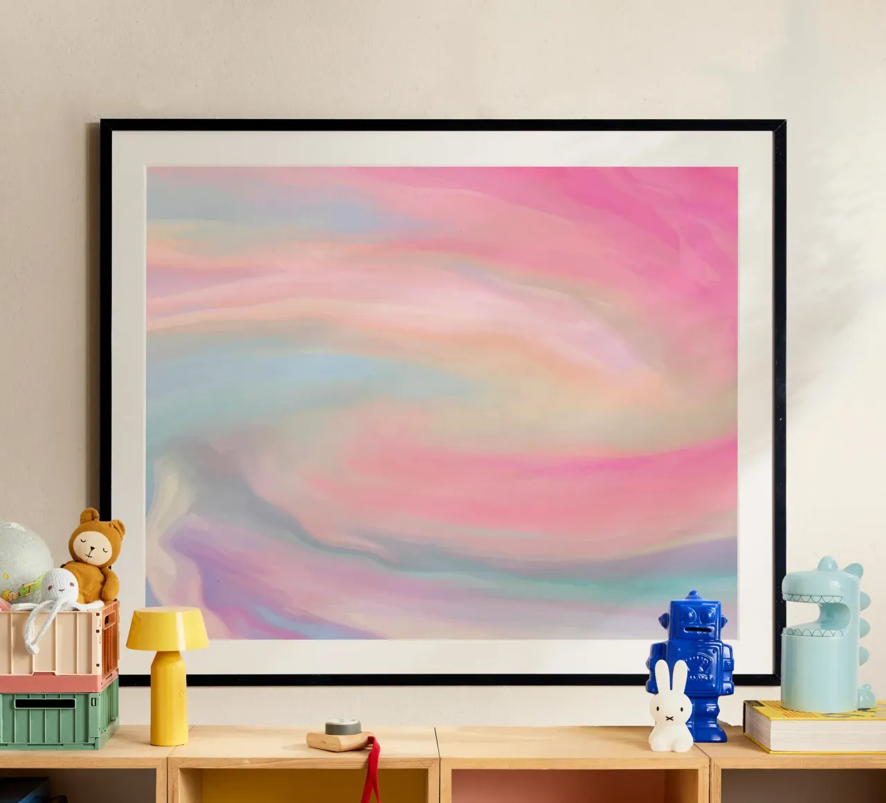 curve gradient color poster da beney