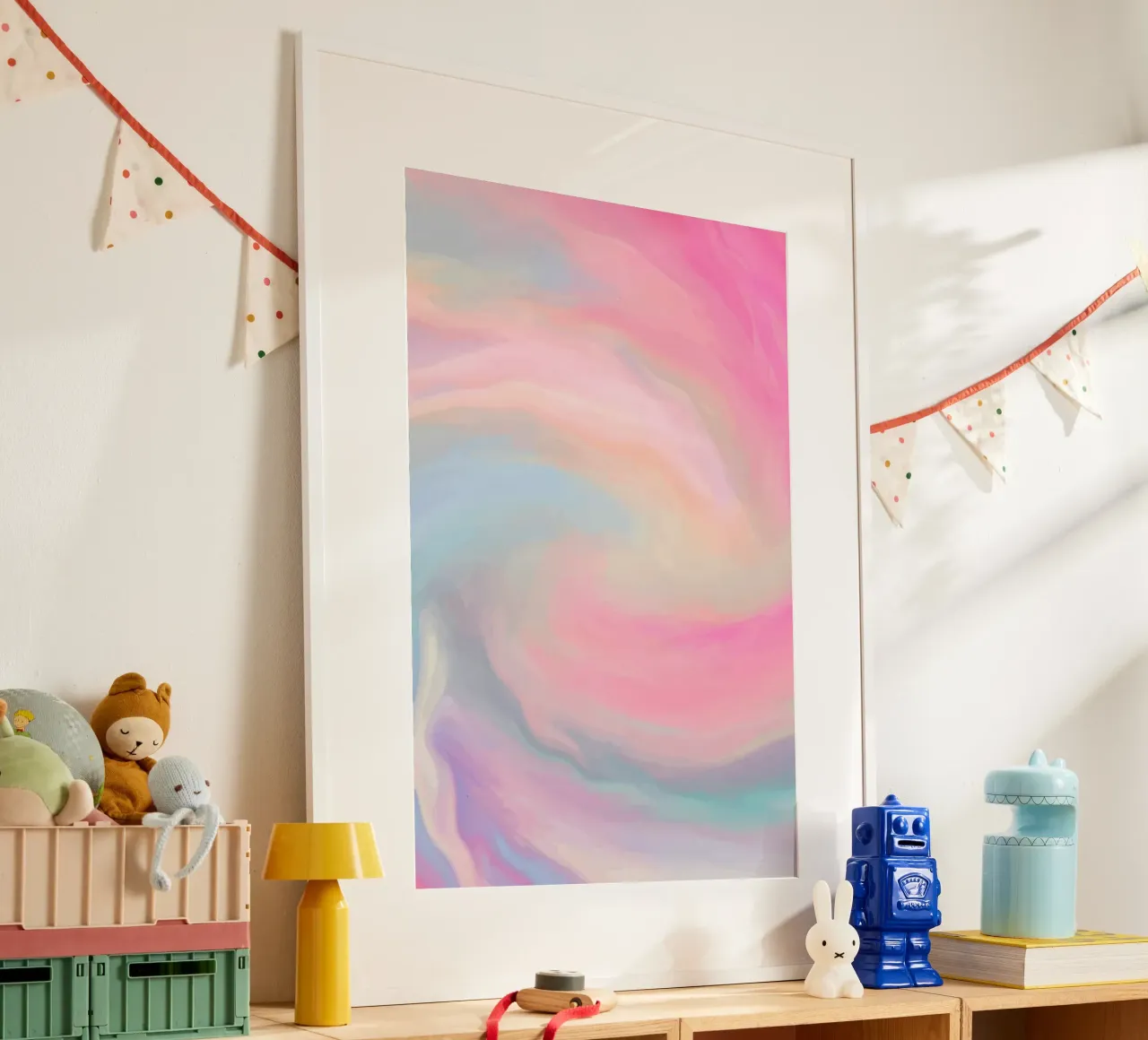 curve gradient color poster da beney