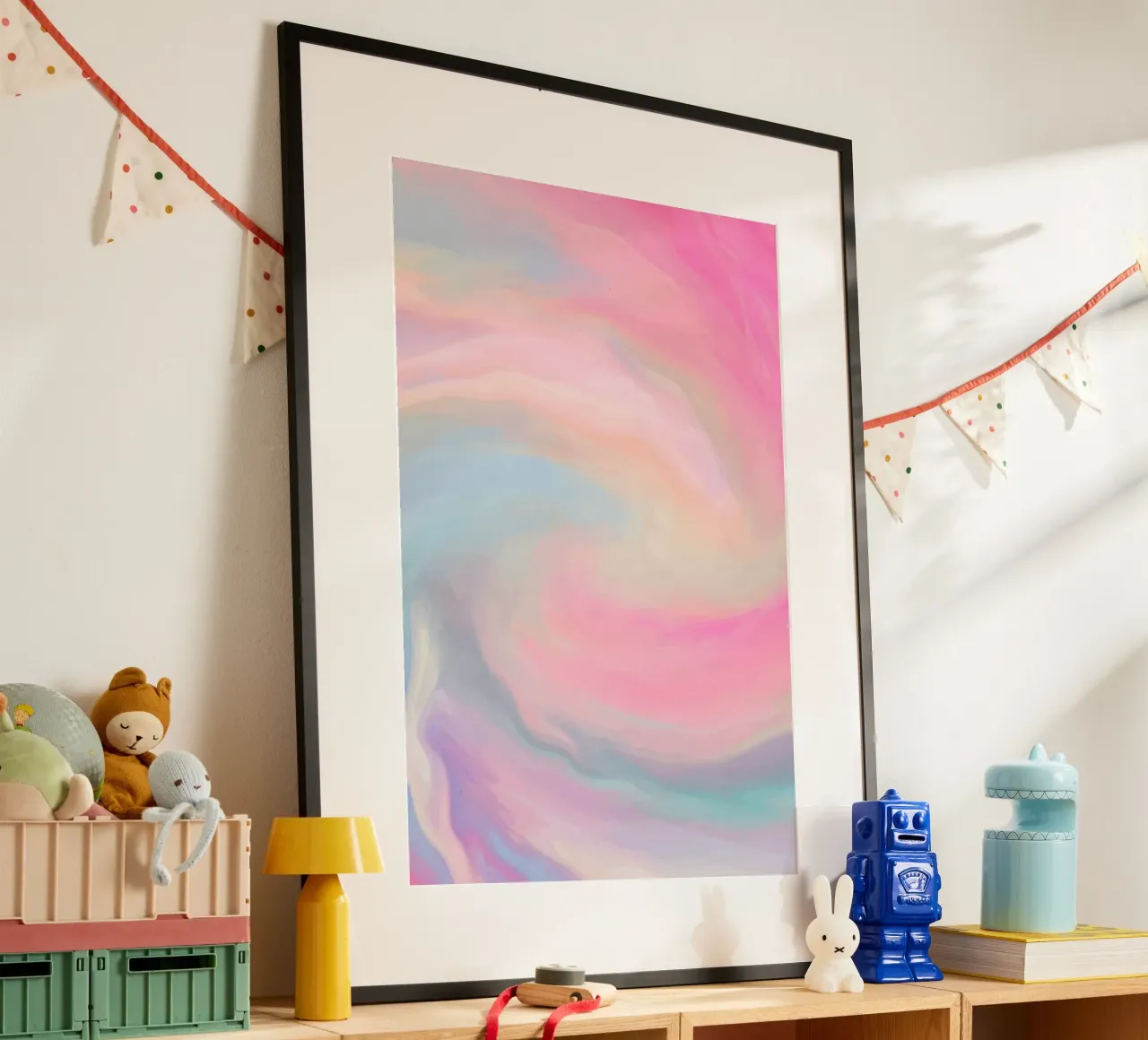 curve gradient color poster da beney