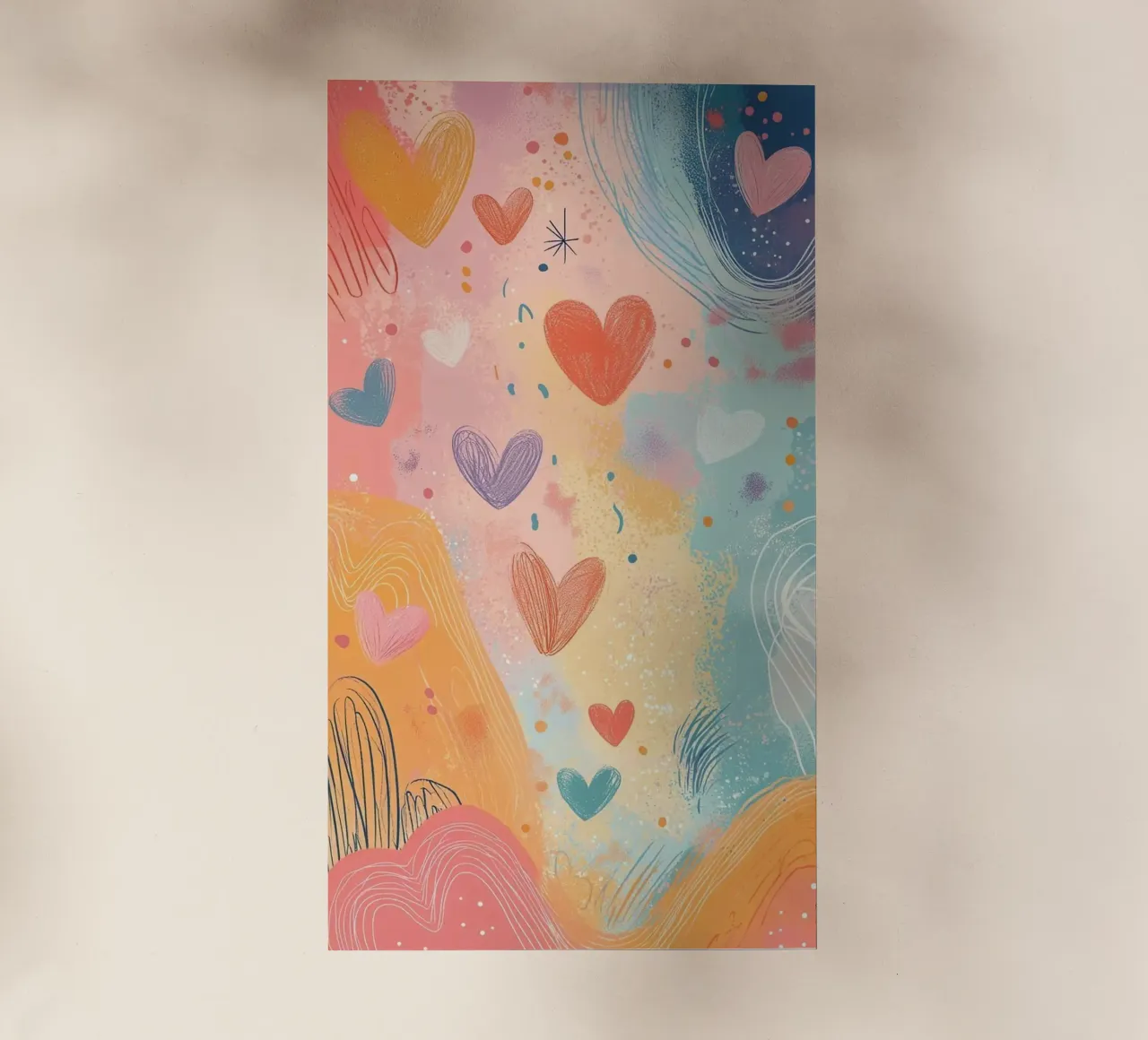 heart art color pellicola backlit da beney