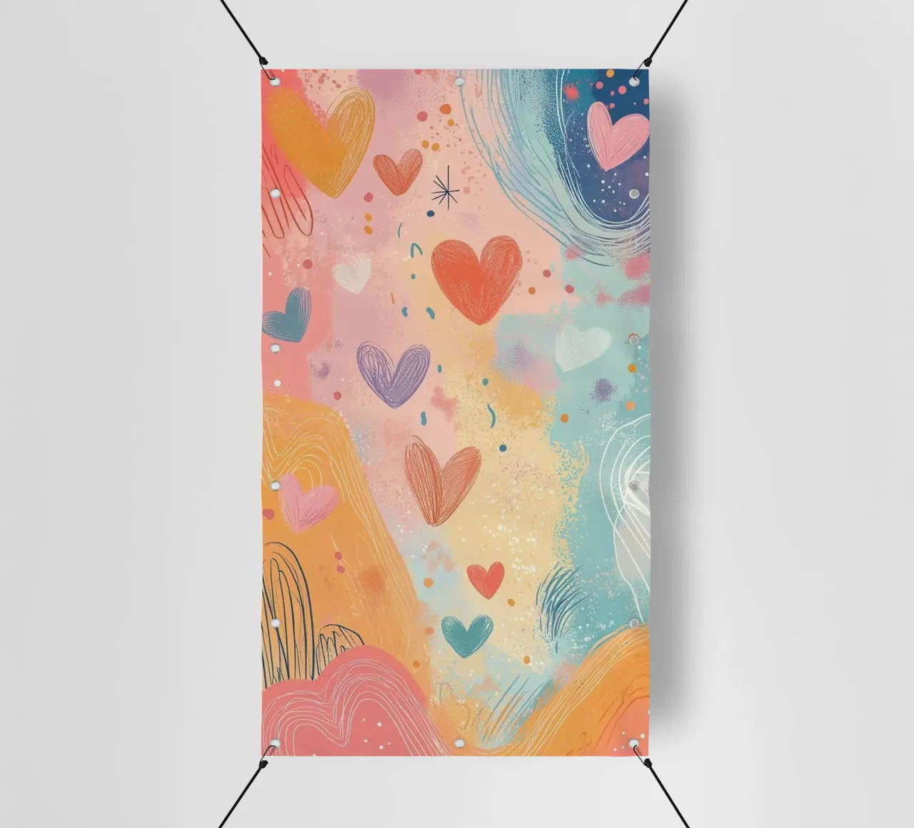 heart art color telo in pvc da beney