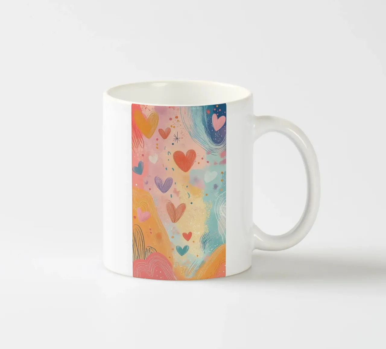 heart art color tazza in ceramica da beney