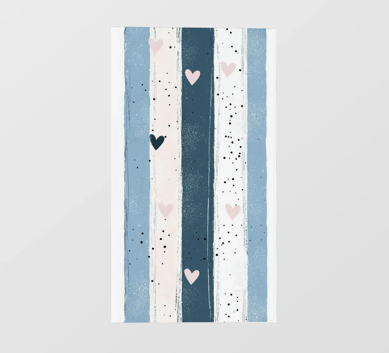 heart in striped color telo in pvc da beney