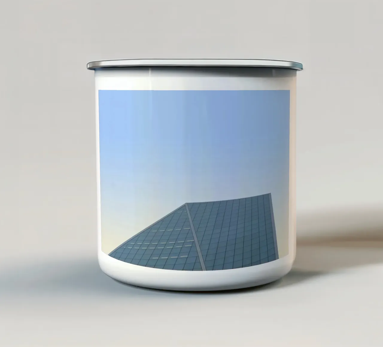 shape architect in sky tazza in smalto da beney