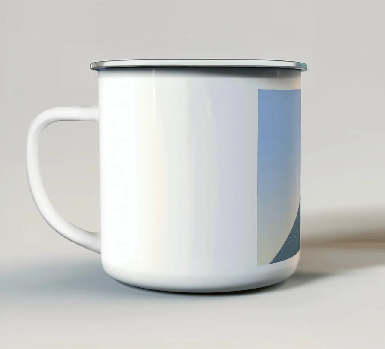 shape architect in sky tazza in smalto da beney