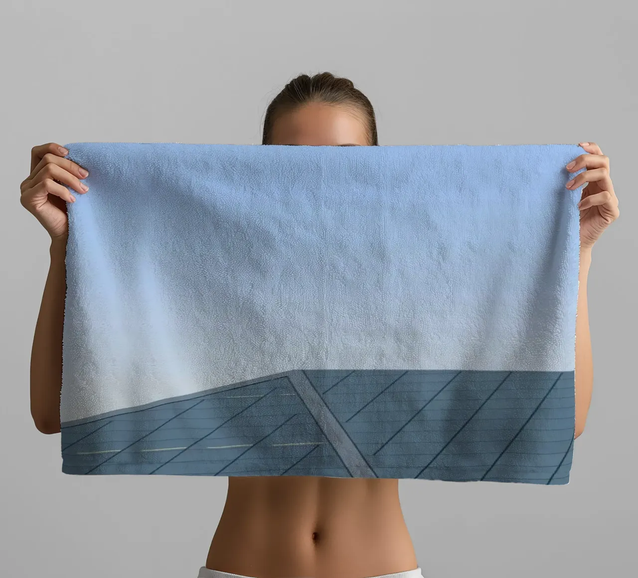 shape architect in sky asciugamano da bagno da beney