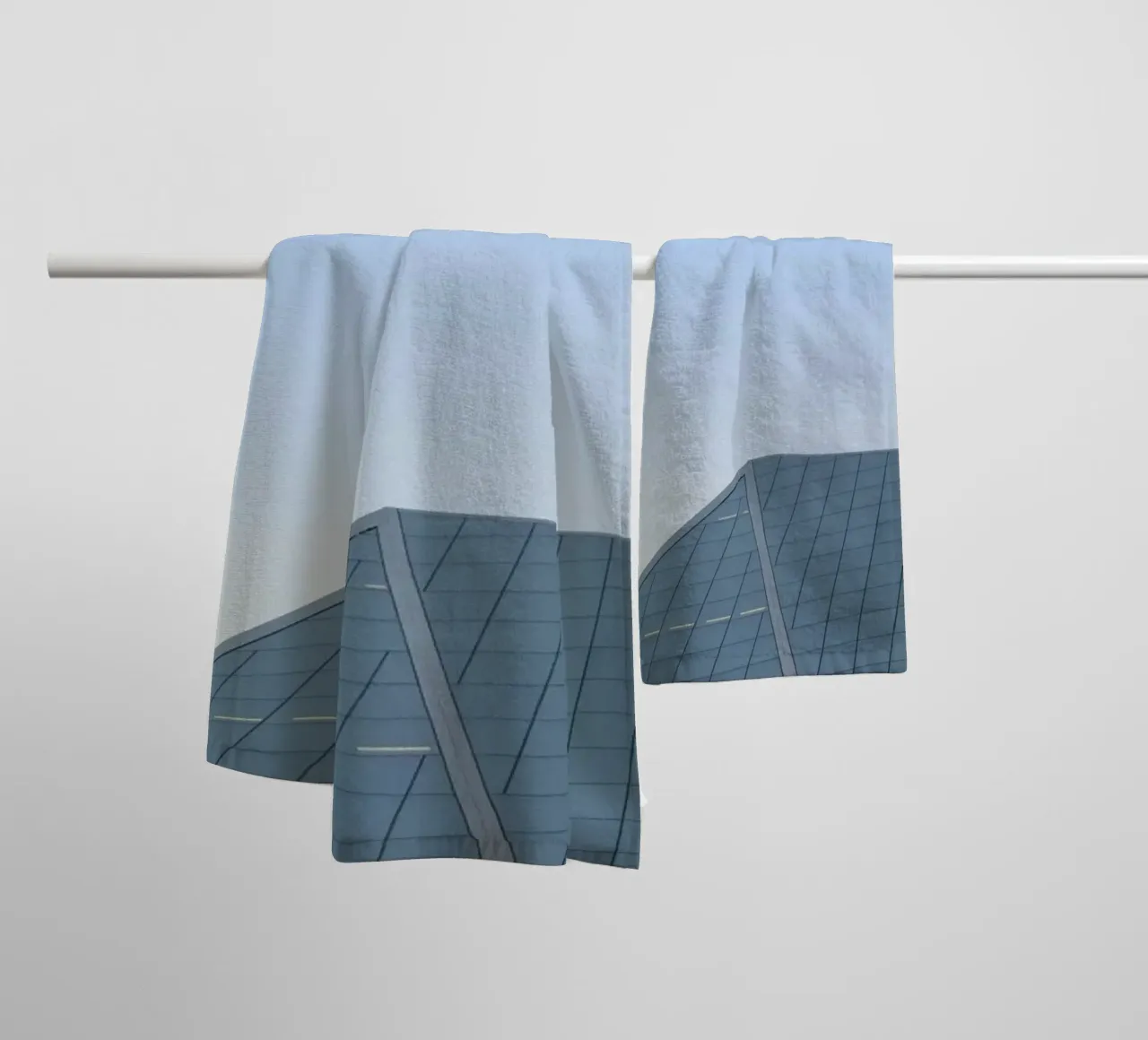 shape architect in sky asciugamano da bagno da beney