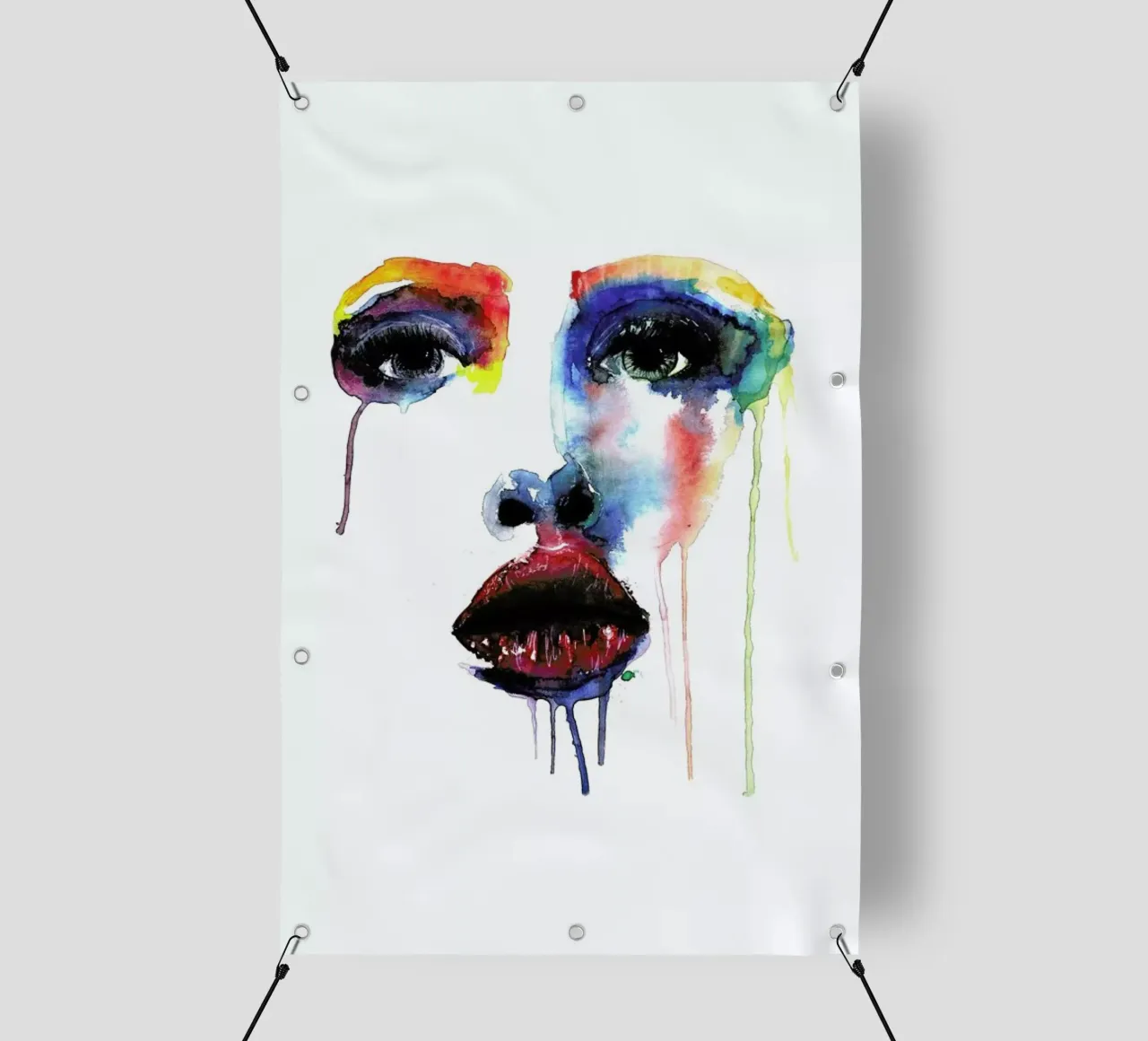 Crying Blue telo in pvc da Mathilde Olsen