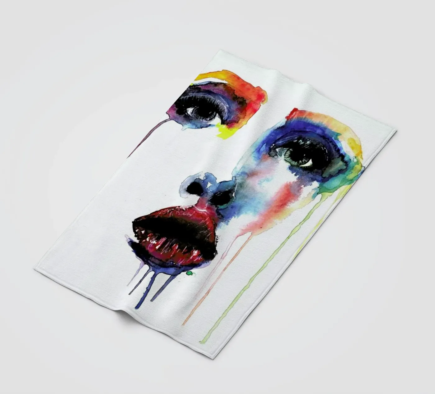 Crying Blue fleecedeken van Mathilde Olsen